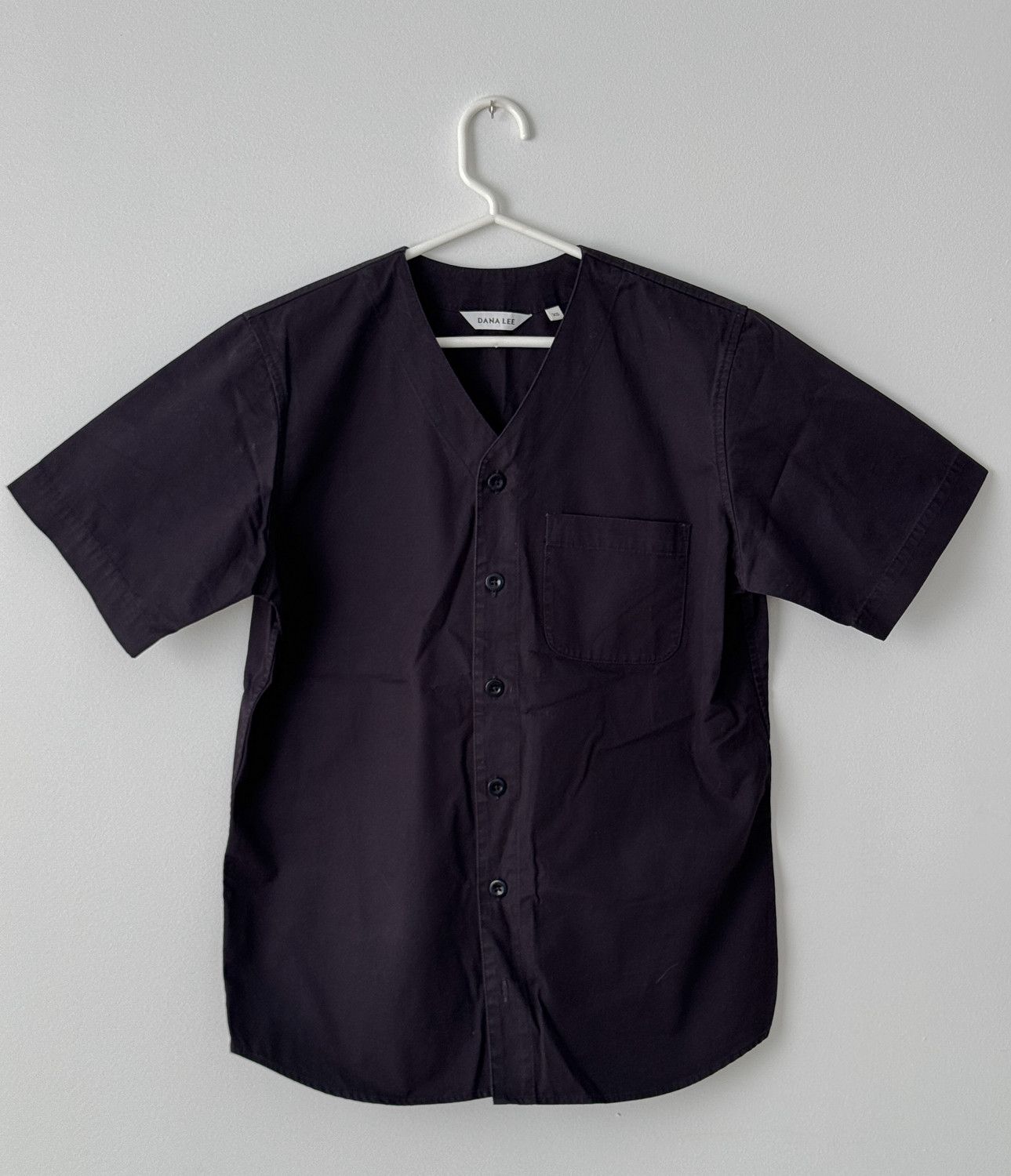 Dana Lee Dana Lee Black Buttoned T-Shirt XS Size US XS / EU 42 / 0 - 1 Thumbnail