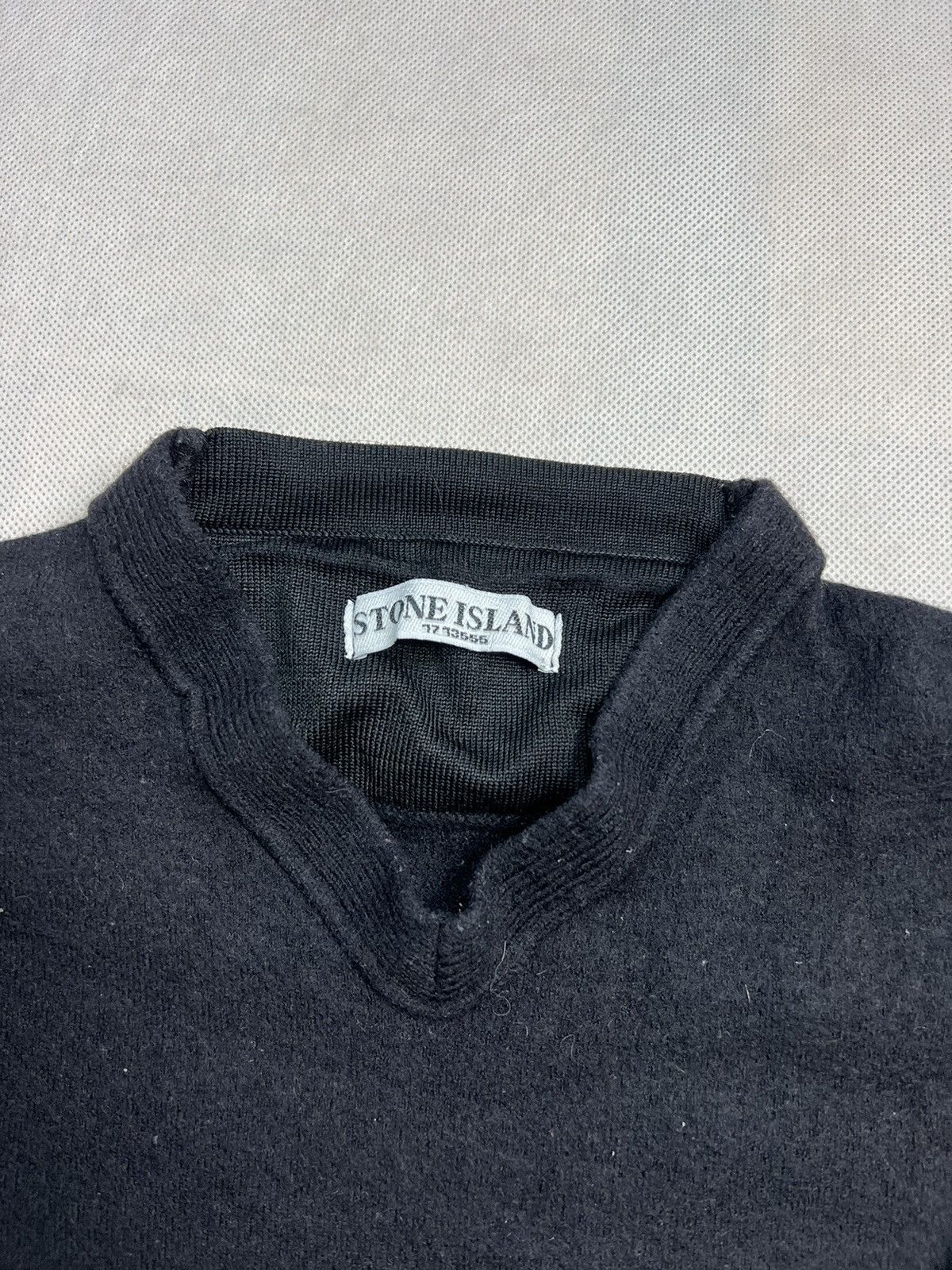 Stone Island × Vintage Sweater Stone Island Black Vintage Size XS / US 0-2 / IT 36-38 - 2 Thumbnail
