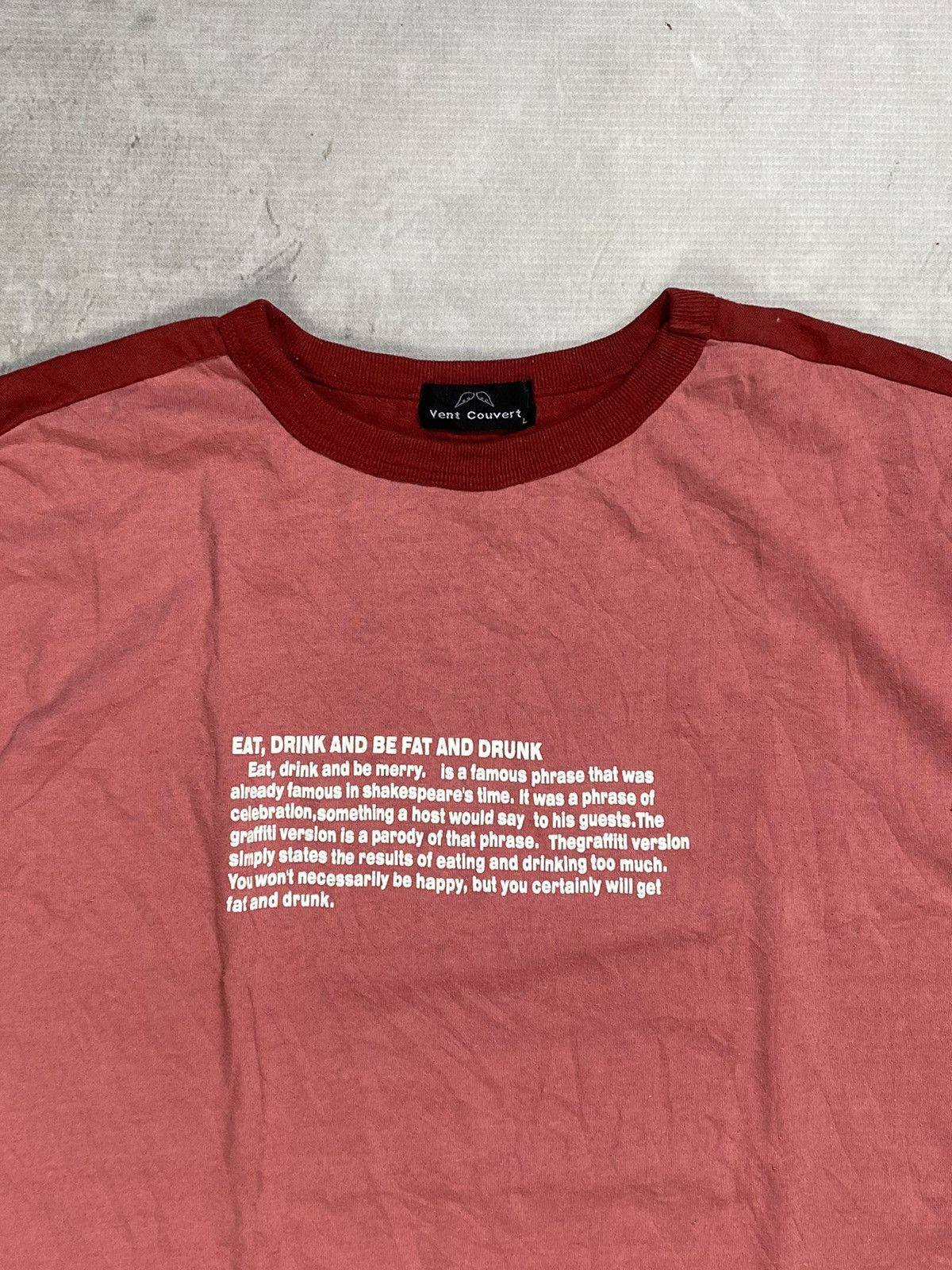 Japanese Brand Y2K Vent Couvert Poem T-shirt Size US L / EU 52-54 / 3 - 3 Thumbnail