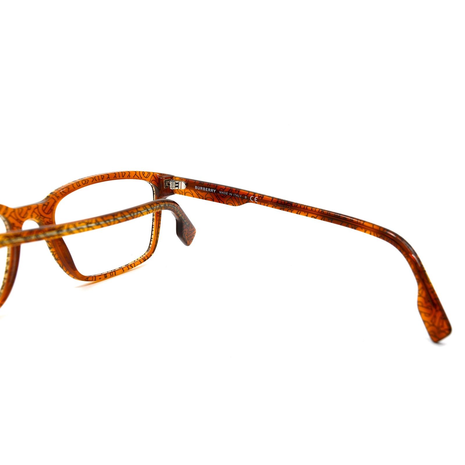 Burberry Burberry BE2308 3823 Transparent Brown/signature Eyeglasses Size ONE SIZE - 11 Thumbnail