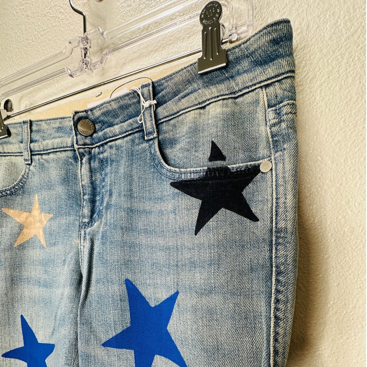 Stella McCartney NWT Stella McCartney Star Low Rise Skinny Boyfriend Jeans 29 Size 29" - 6 Thumbnail