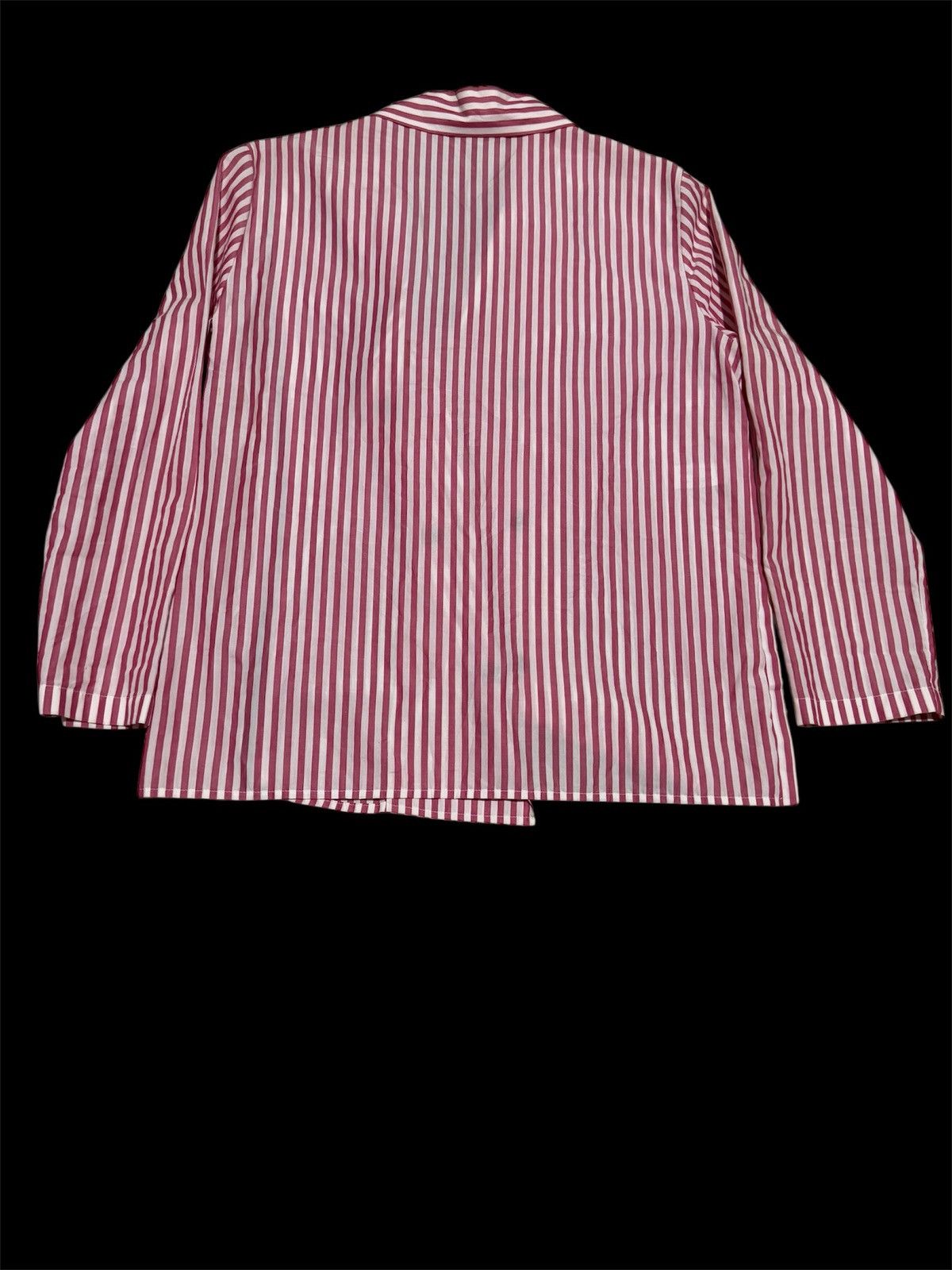 Bottega Veneta × Vintage Vtg Asymmetrical Zipper Bottega Veneta Snap On L/S Shirt Jkt Size S / US 4 / IT 40 - 4 Thumbnail