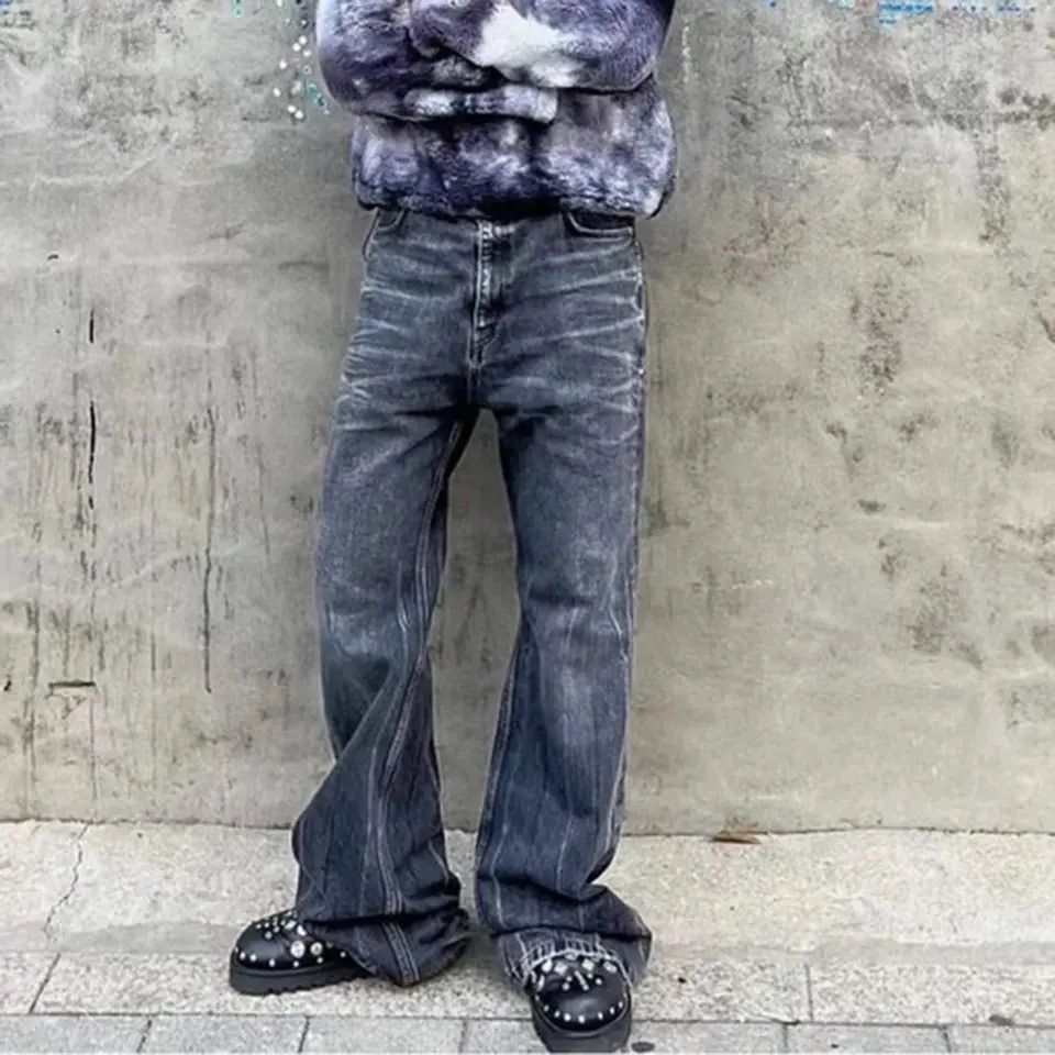 Ripped Hole Patch Baggy Jean