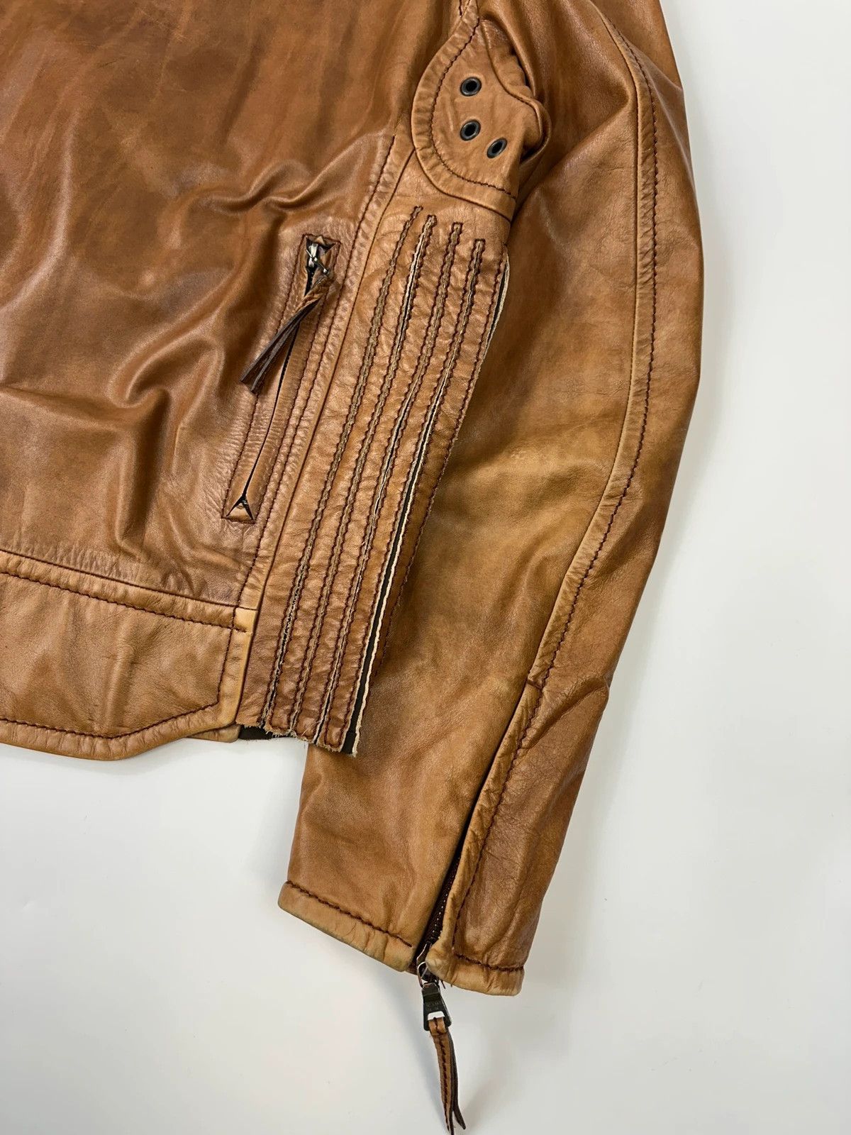 Prada Prada Sport 00’s Sample Brown Leather Jacket CowBoy Size US M / EU 48-50 / 2 - 8 Thumbnail