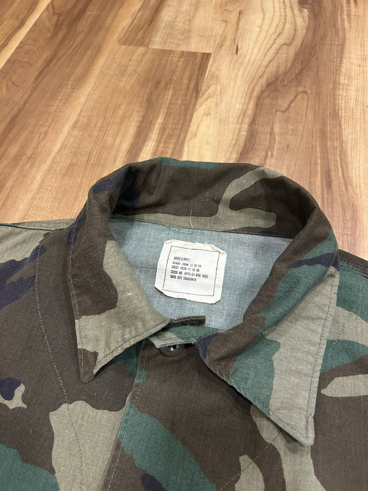 Other Vintage USMC Woodland Camo Button Up Size US XL / EU 56 / 4 - 6 Thumbnail