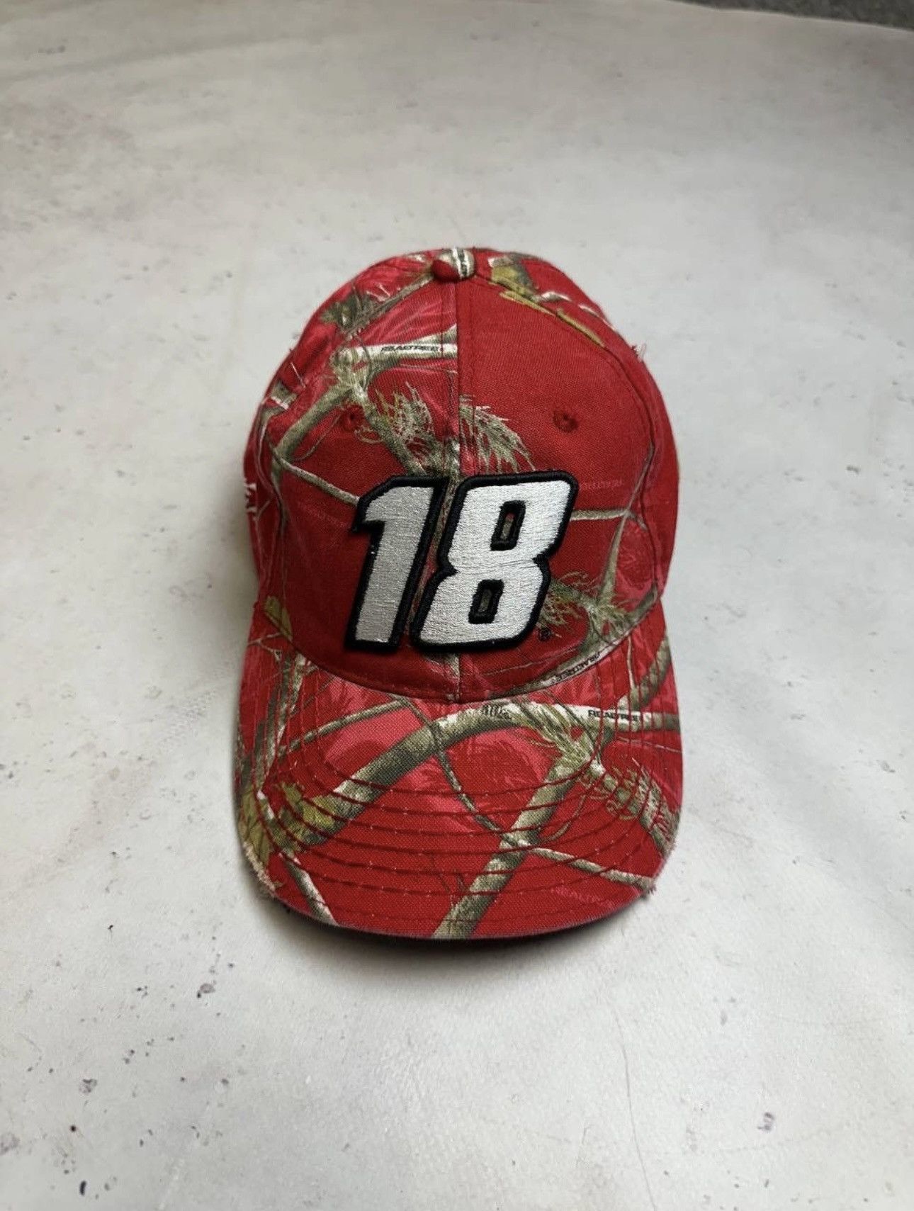 NASCAR × Vintage Vintage NASCAR racing cap pink rare Y2K 18 number Size ONE SIZE - 1 Thumbnail