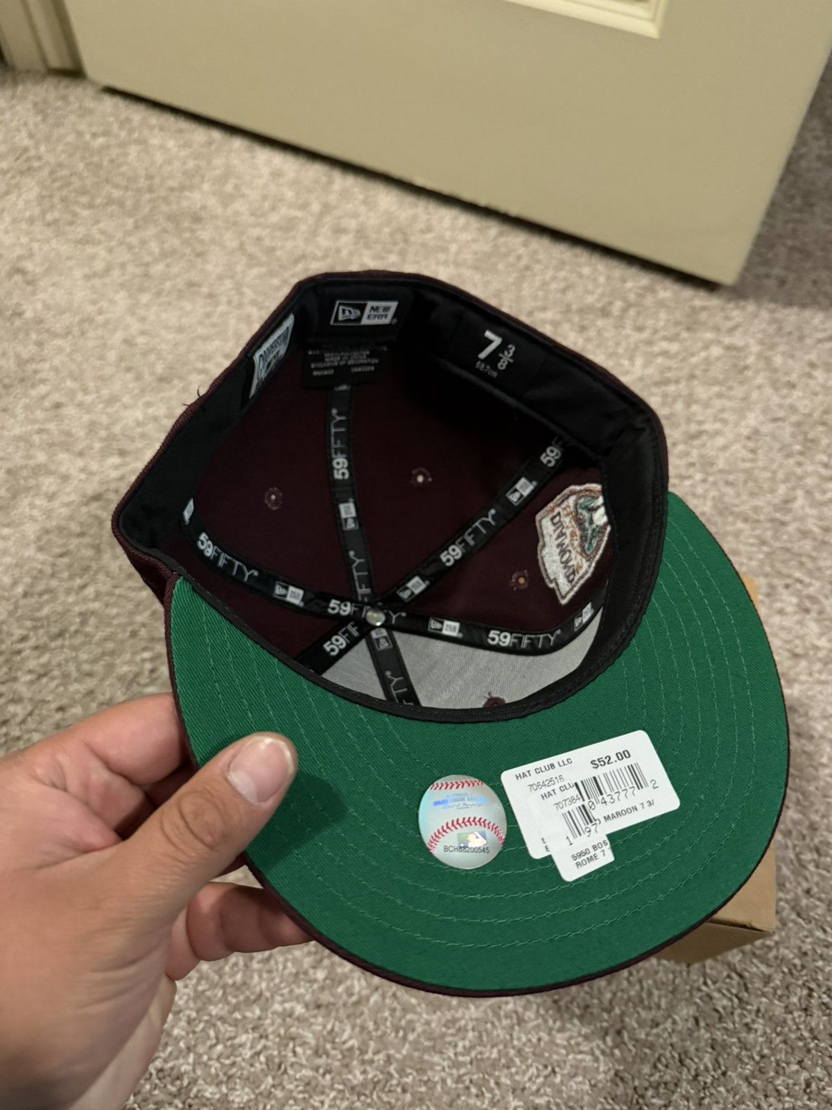 Hat Club 7 3/8 Hat Club Arizona Diamondbacks 1998 Inaugural Season Size ONE SIZE - 4 Thumbnail