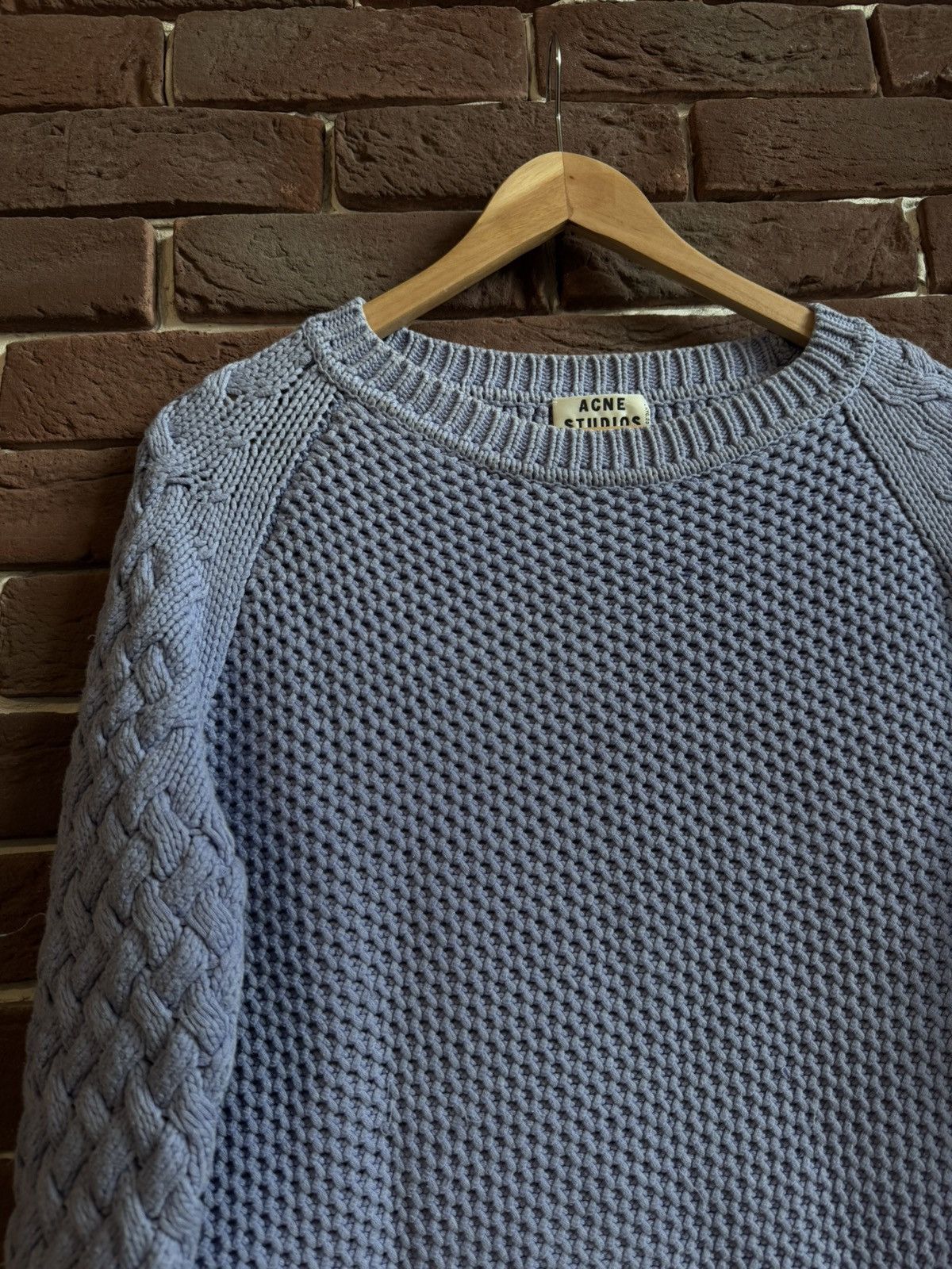 Acne Studios Acne Studios Lavender Cable Designer Knit Sweater Hype Size US S / EU 44-46 / 1 - 5 Thumbnail