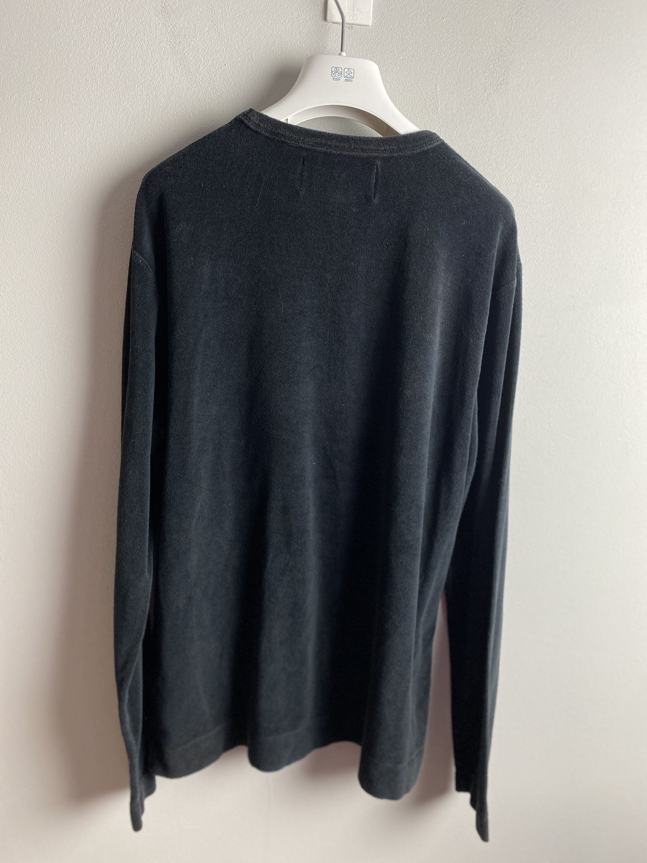 Our Legacy Our Legacy Washed Black Frote long sleeve t-shirt tee Size US M / EU 48-50 / 2 - 5 Thumbnail