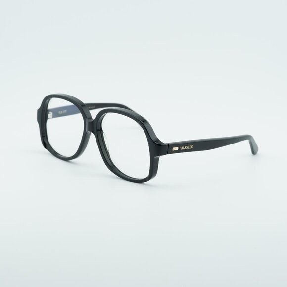 Valentino Valentino VLX-177 177A Eyeglasses Black/Gold 59mm Square Size ONE SIZE - 1 Thumbnail