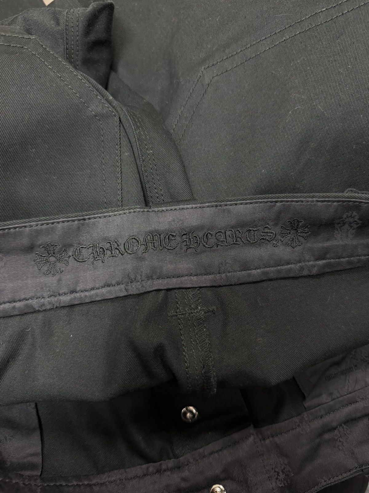 Chrome Hearts Chrome Hearts Black Cheetah Cross Patch Double Knee Jeans Size US 36 / EU 52 - 6 Thumbnail