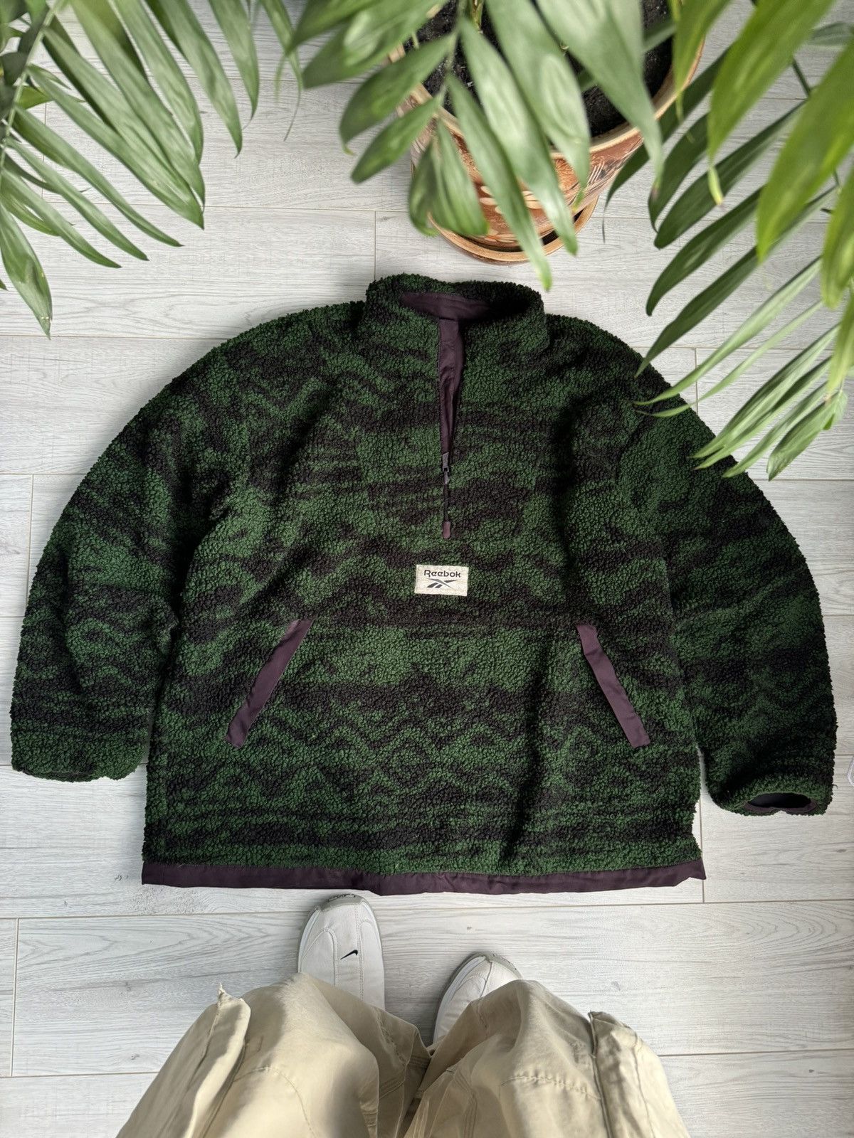 Designer × Reebok 🥶 Vintage Reebok Sherpa Jacket cozy fleece jacket oversized Size US XXL / EU 58 / 5 - 1 Thumbnail