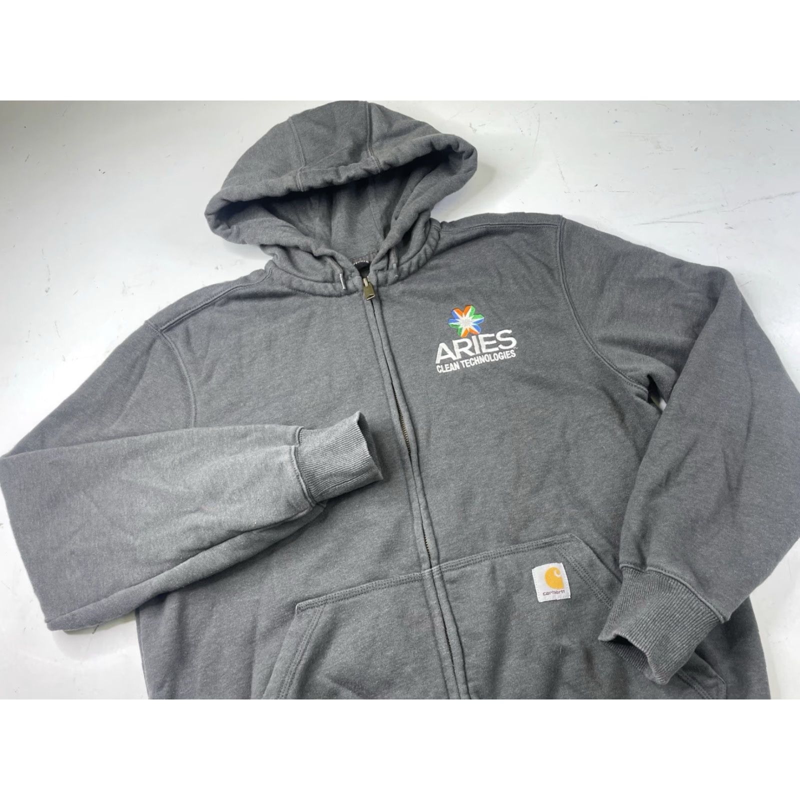Carhartt Carhartt Rain Defender Hooded Full Zip Sweatshirt Hoodie Mens M Gray Size US M / EU 48-50 / 2 - 2 Thumbnail