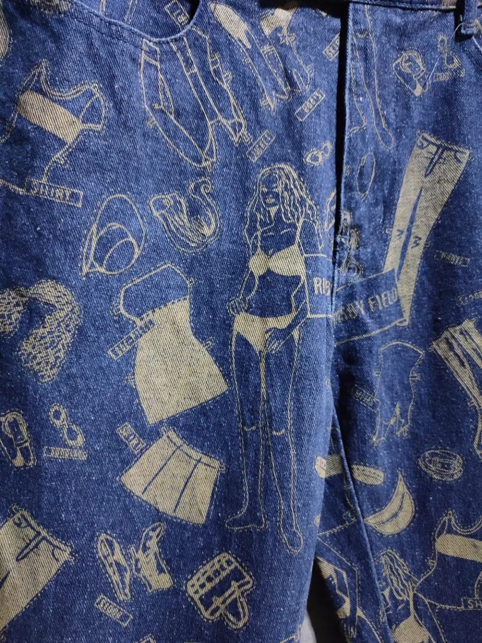 Japanese Brand Rimsby Field Fullprint Pants Size 28" / US 6 / IT 42 - 4 Thumbnail