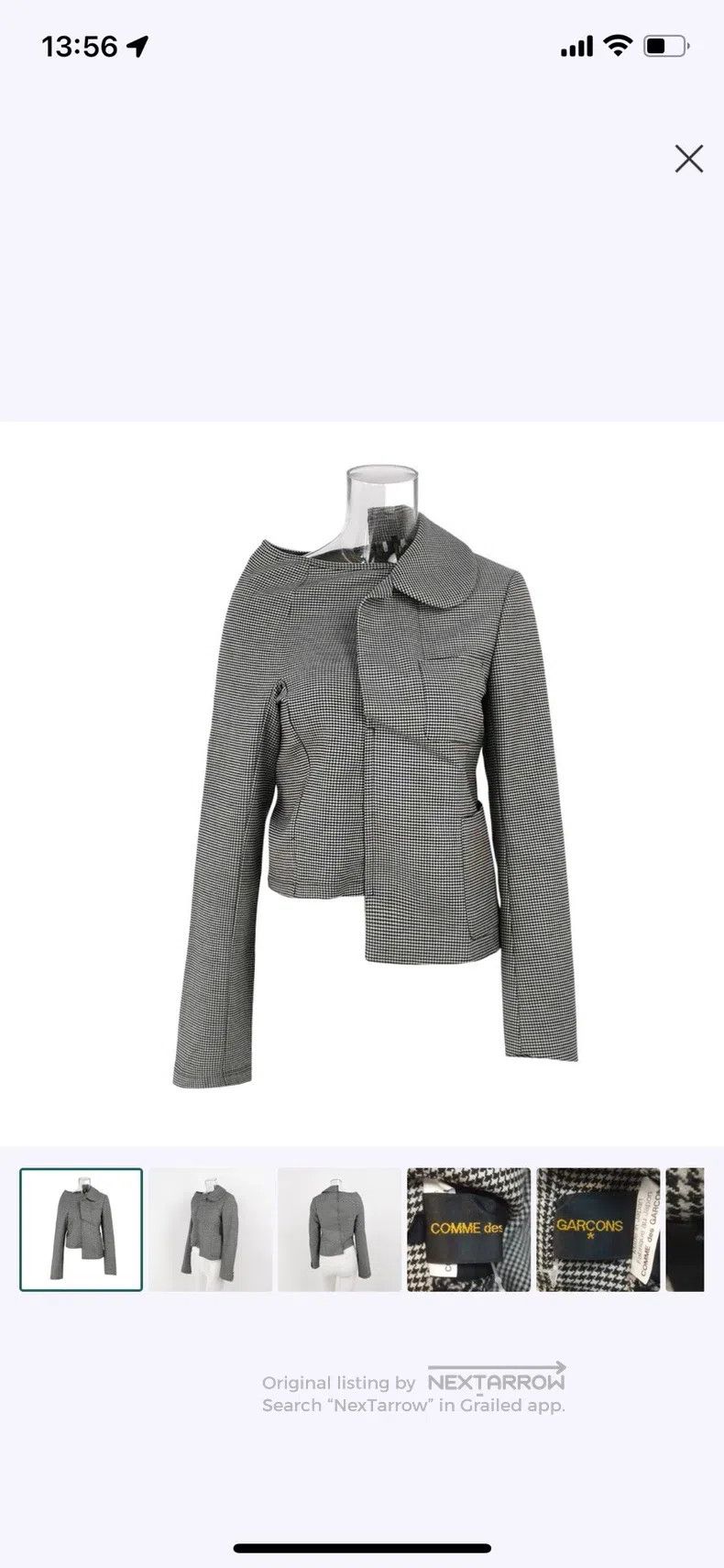 Comme des Garcons Comme Des Garcons Mainline Set - Wool Houndstooth Asymmetr Size M / US 6-8 / IT 42-44 - 7 Thumbnail