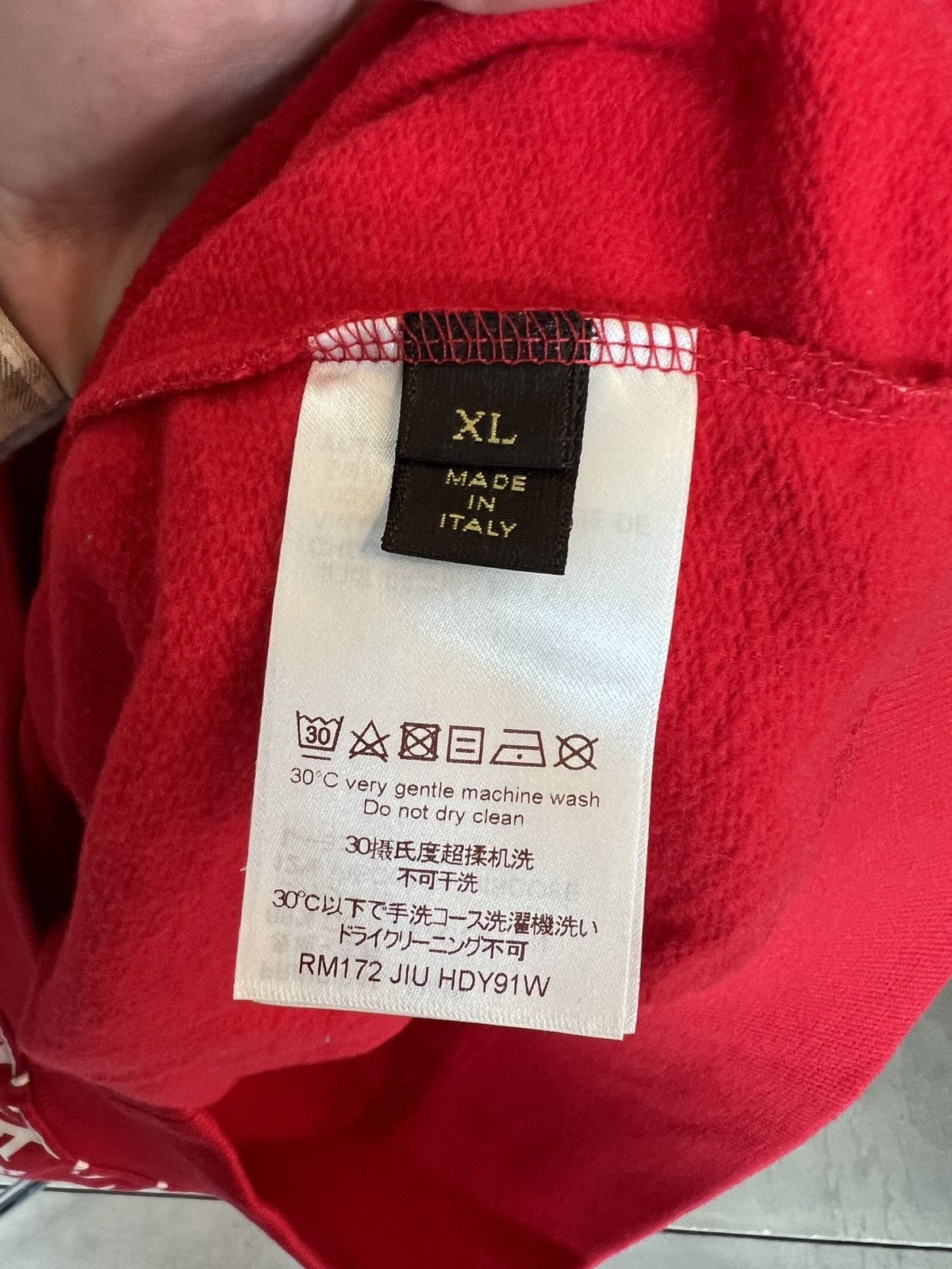 Louis Vuitton × Supreme Supreme x Louis Vuitton Box Logo Hooded Sweatshirt Red Size US XL / EU 56 / 4 - 5 Thumbnail