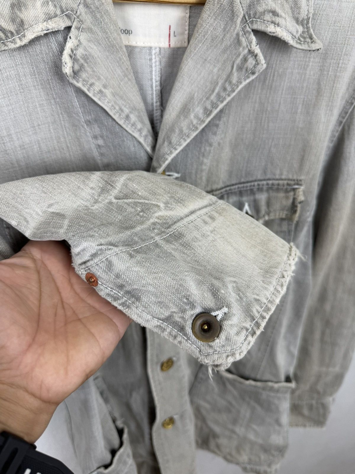 Levi's Vintage Distress Levi’s Redloop Denim Engineer Jacket Size US L / EU 52-54 / 3 - 6 Thumbnail
