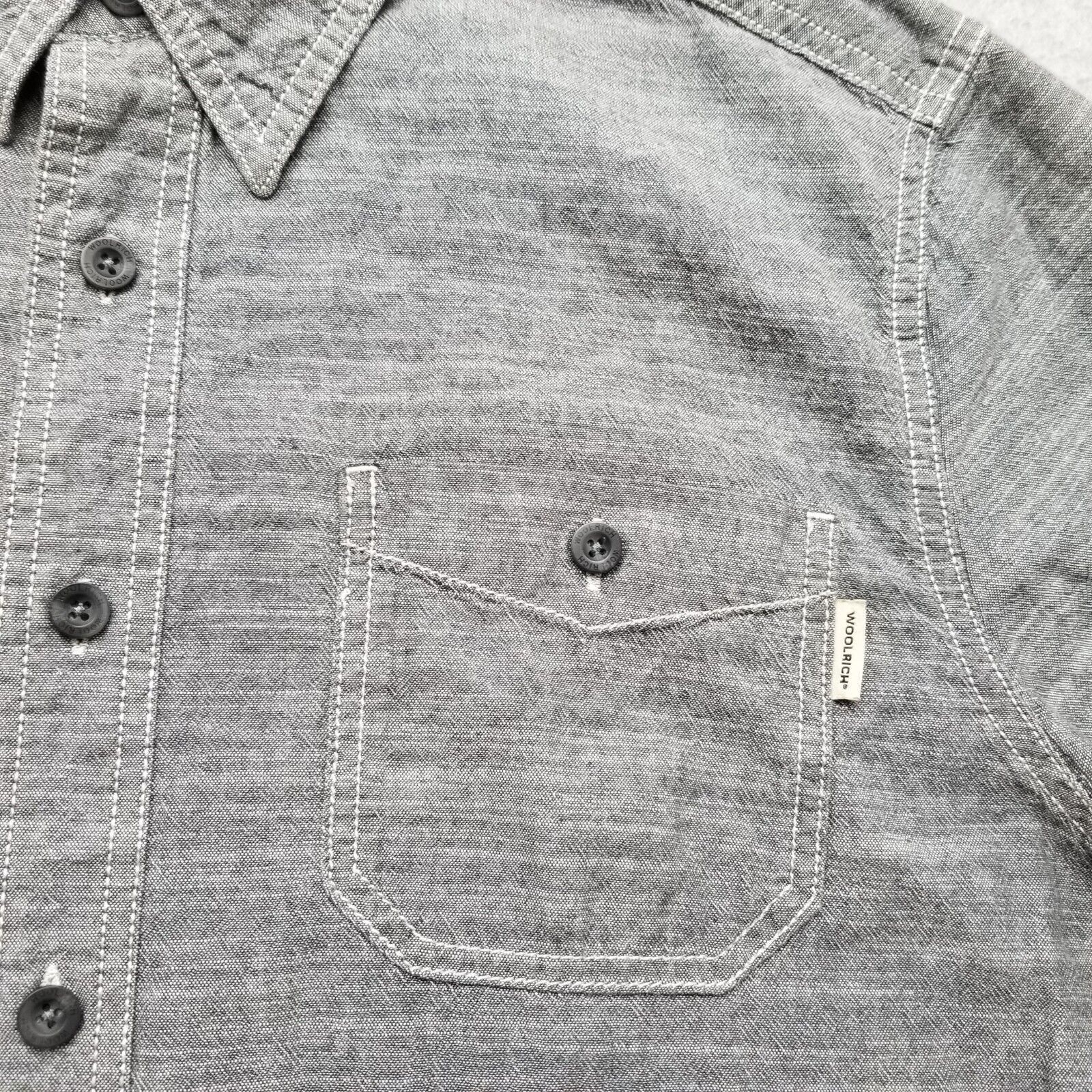 Other Woolrich Shirt Mens L Button Up Short Sleeve Casual Pockets Size US L / EU 52-54 / 3 - 5 Thumbnail