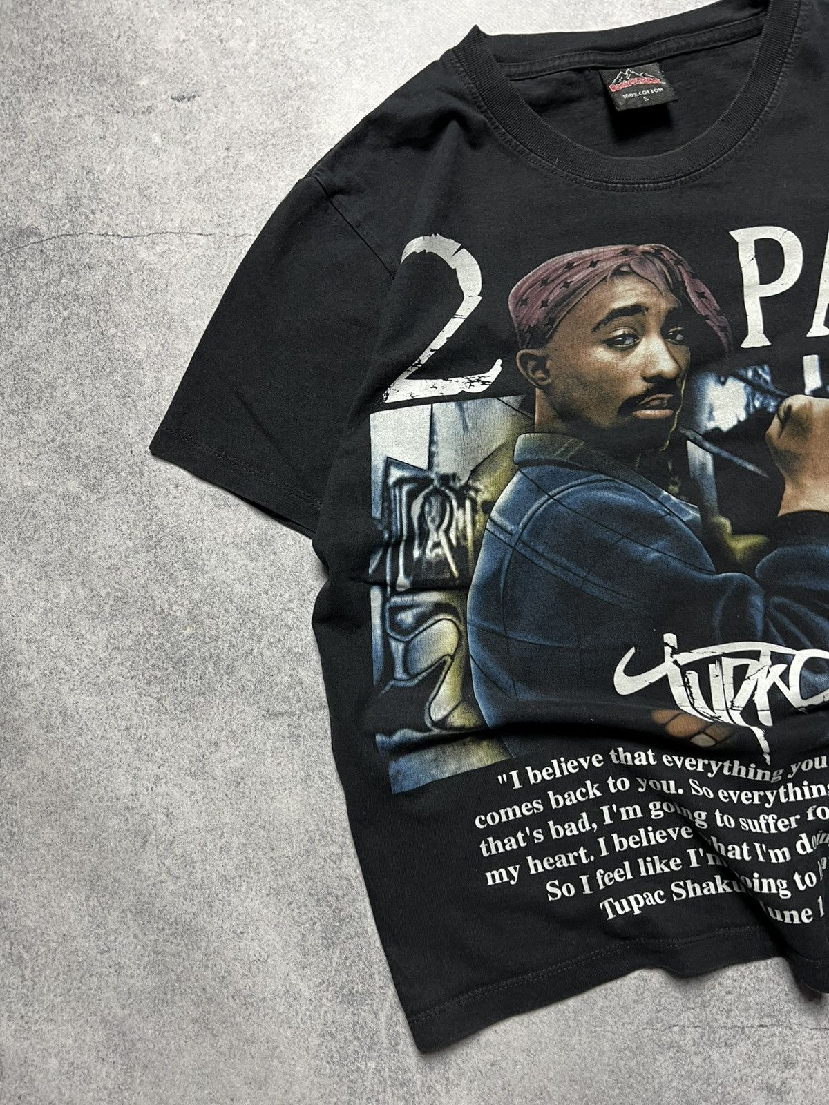 Band Tees Vintage 2PAC Memoriable 1996 Y2K Rap Band Tee Shirt Size M / US 6-8 / IT 42-44 - 2 Thumbnail