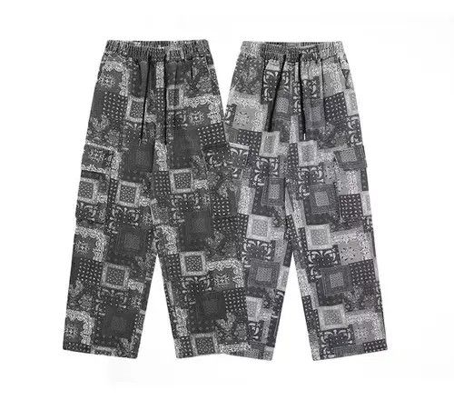Jean 20AW Indigo Union Japan Black Bandana Paisley Relaxed Pants Size US 32 / EU 48 - 3 Thumbnail