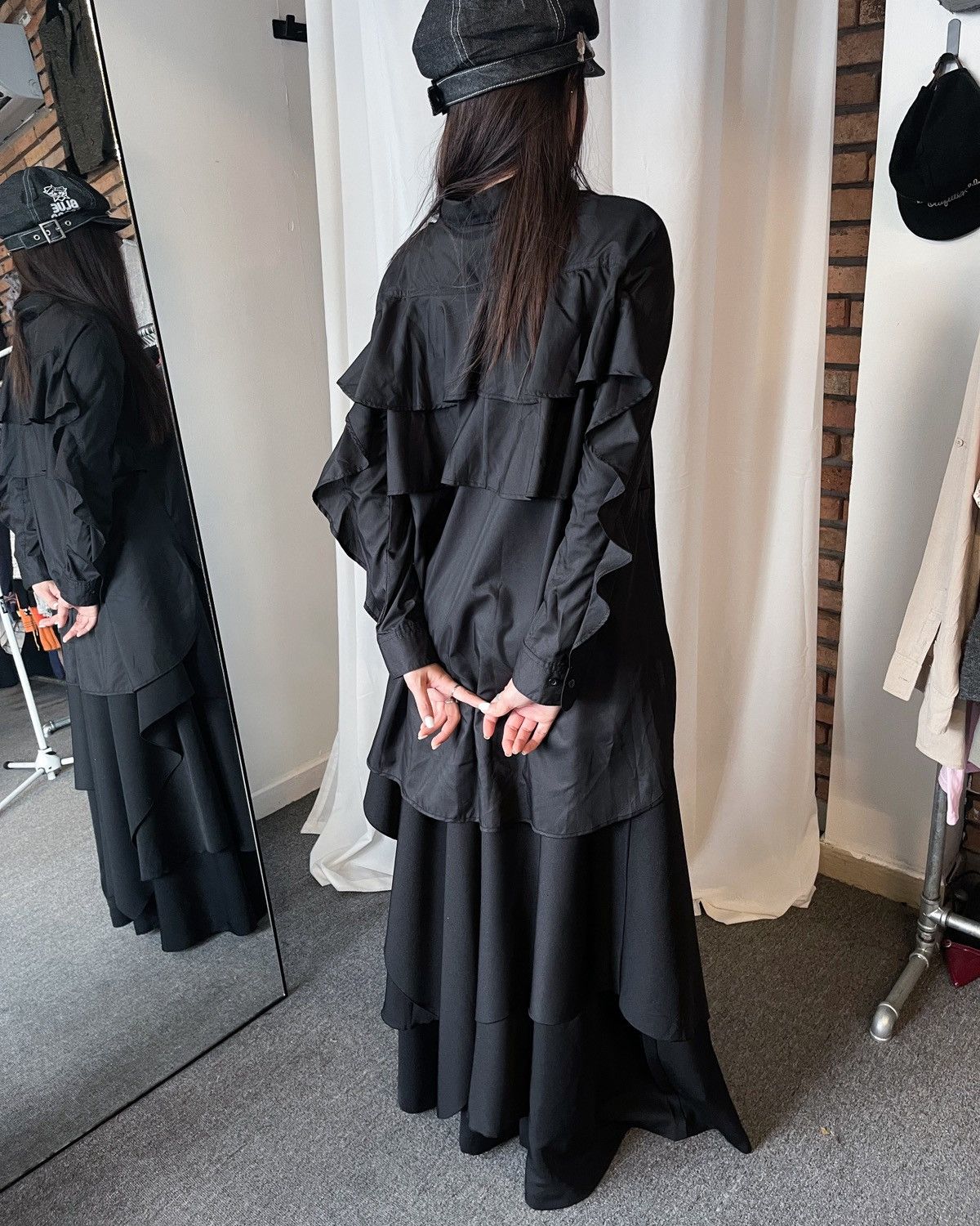 Yohji Yamamoto Kyoko Higa ruffle blouse Size L / US 10 / IT 46 - 1 Thumbnail