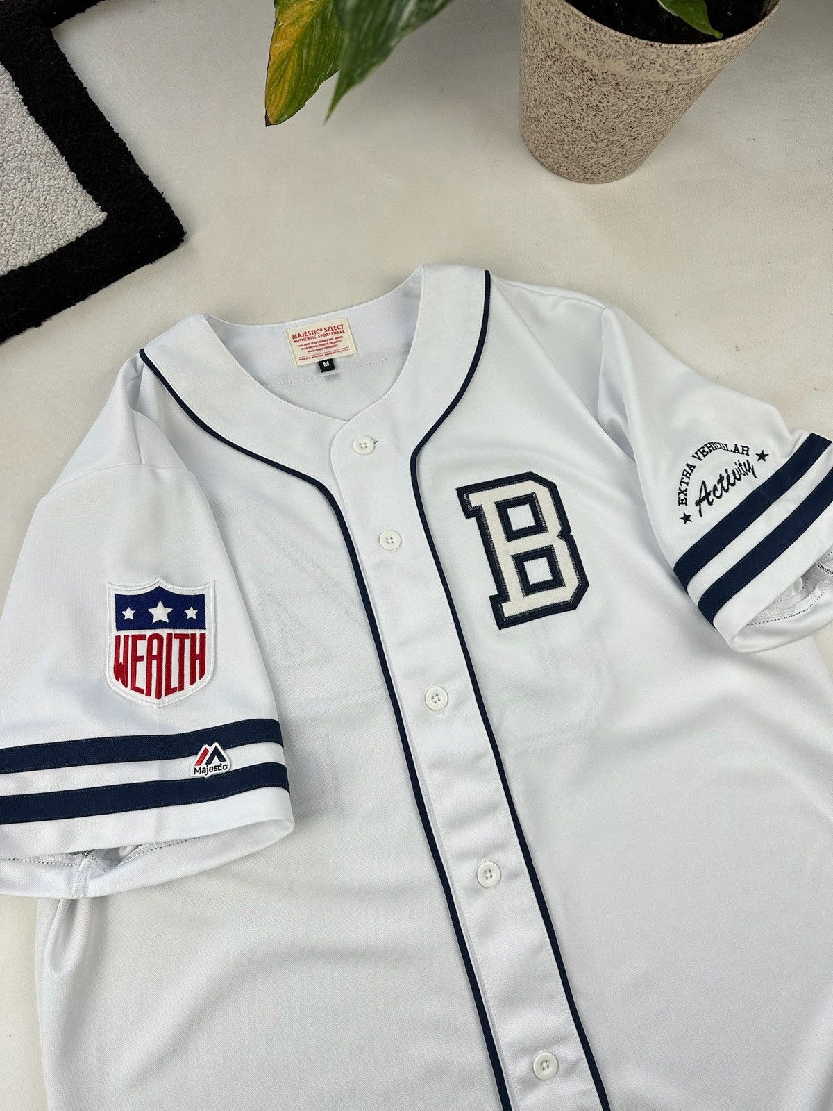 Billionaire Boys Club × Majestic MLB New York Yankees style Baseball Jersey Shirt BBC Size US M / EU 48-50 / 2 - 4 Thumbnail