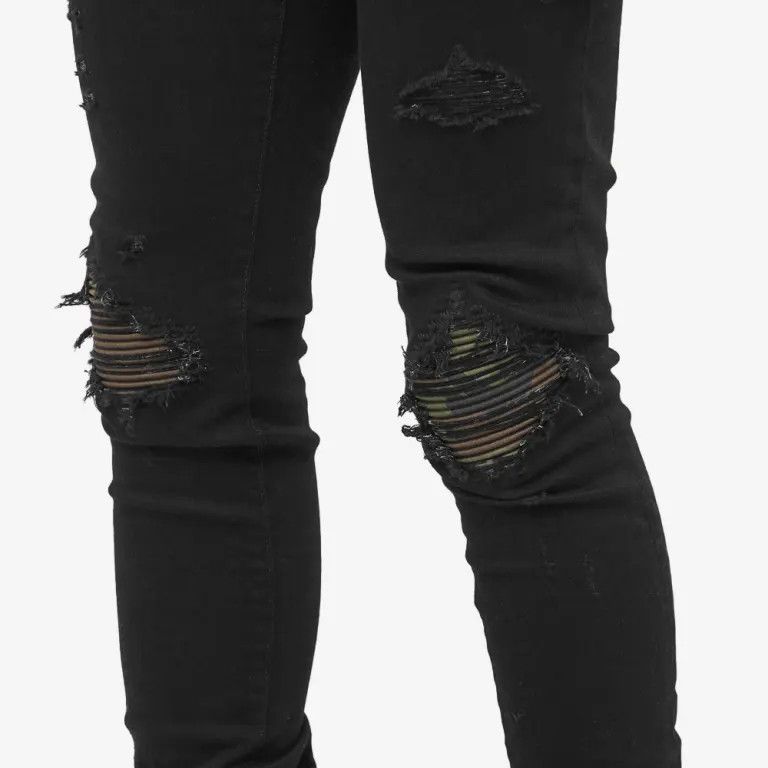 Amiri o1gr1nt0824 MX1 Camo Jeans in Black Size US 30 / EU 46 - 6 Thumbnail