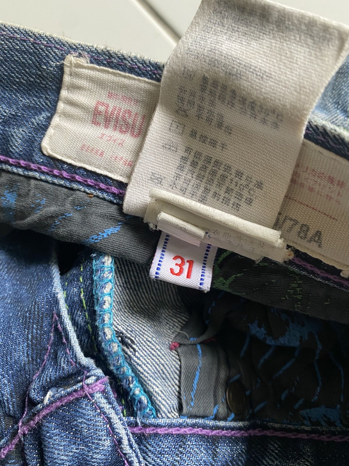 Evisu Vintage Evisu hiko Yamane design good condition Size US 31 - 12 Thumbnail