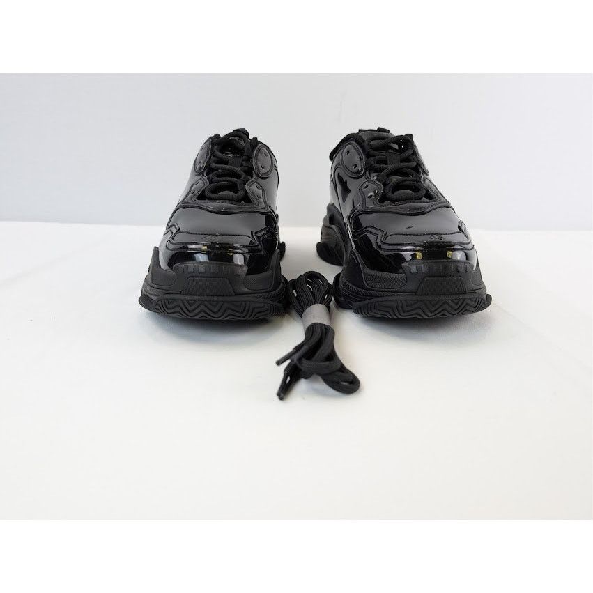Balenciaga o1rshd1 Triple S Rubber Sneakers in Black Size US 12 / EU 45 - 10 Thumbnail