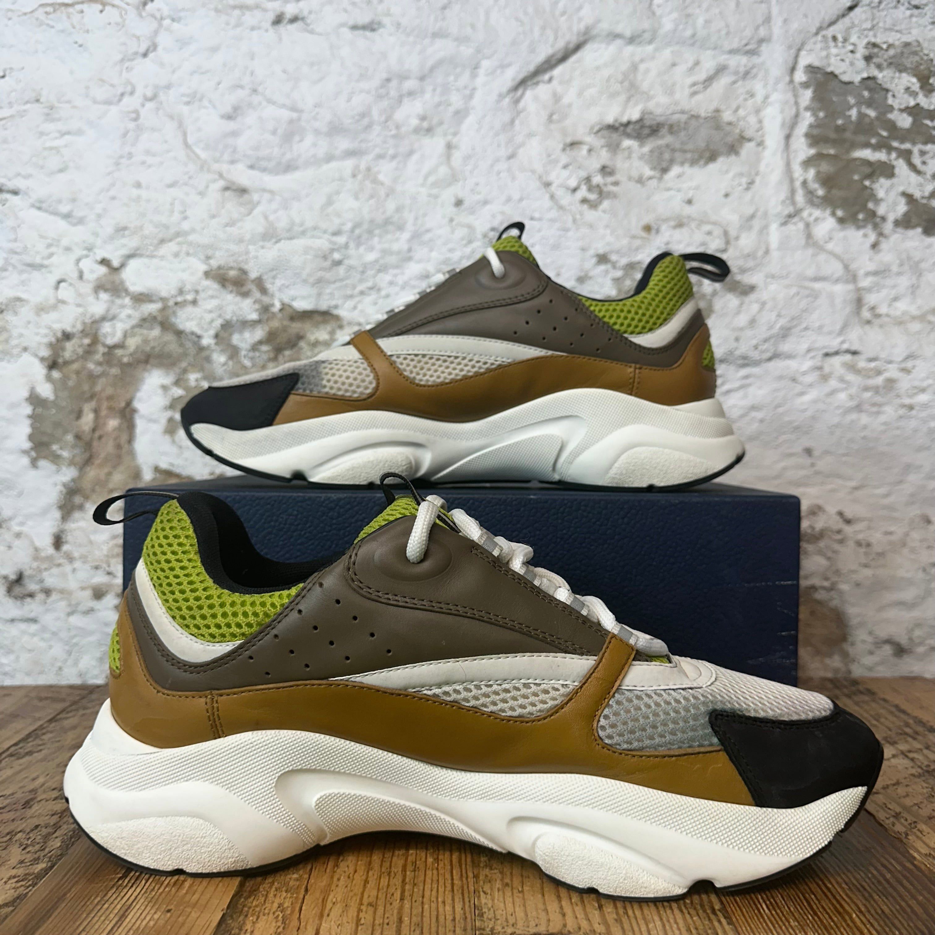 Dior Dior B22 Brown White Green Sneaker Sz 12 (45) Size US 12 / EU 45 - 2 Thumbnail
