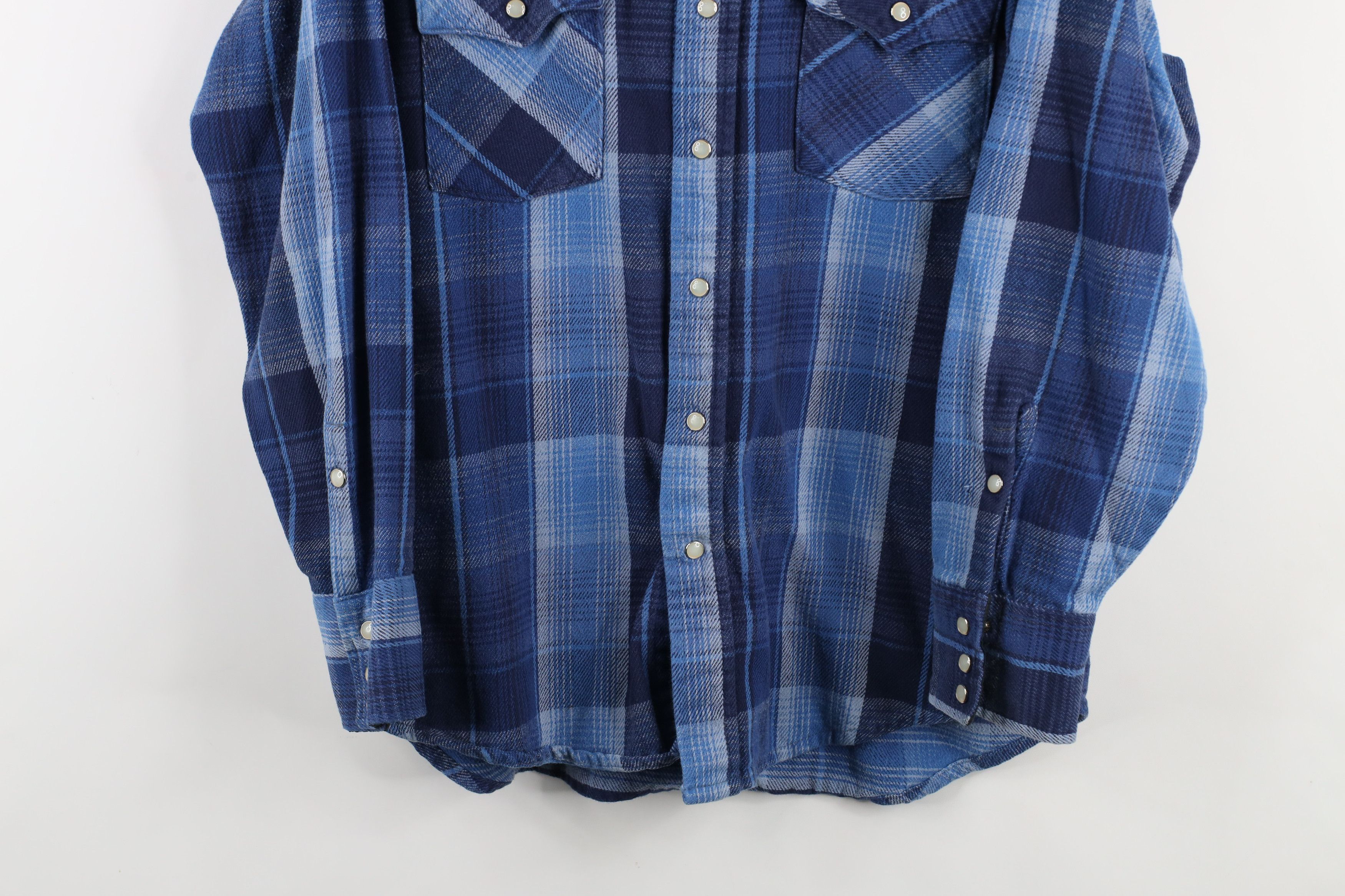 Vintage Vintage 90s Streetwear Heavy Western Snap Button Shirt Size US XL / EU 56 / 4 - 3 Thumbnail