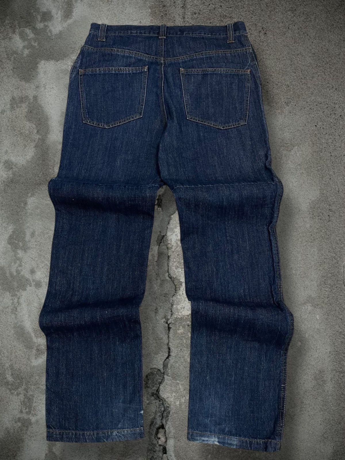 Japanese Brand Vintage Og Japan Designer Hanjiro Harajuku Double Knee Denim Size US 32 / EU 48 - 8 Thumbnail