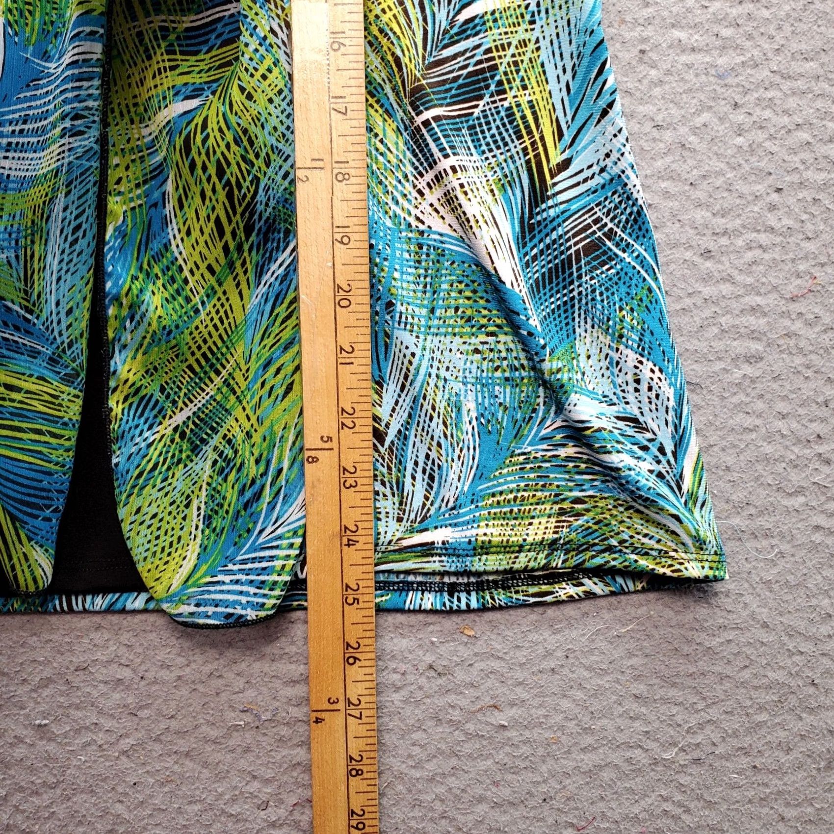 Element Elementz Blouse Top Womens Multicolor Tropical Print Cap Sleeve V-Neck Beaded Size M / US 6-8 / IT 42-44 - 5 Thumbnail