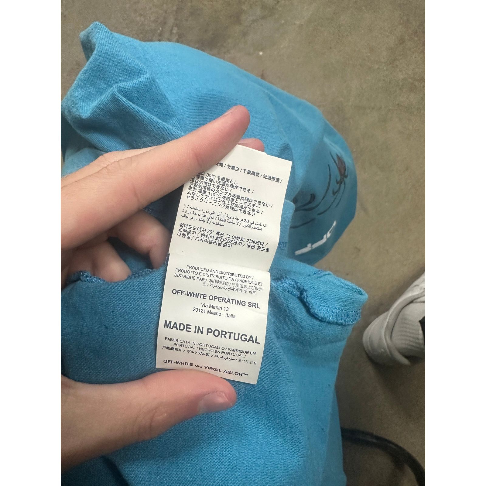 Off-White Off White Spider Tee Baby Blue Used Small Size US S / EU 44-46 / 1 - 7 Thumbnail
