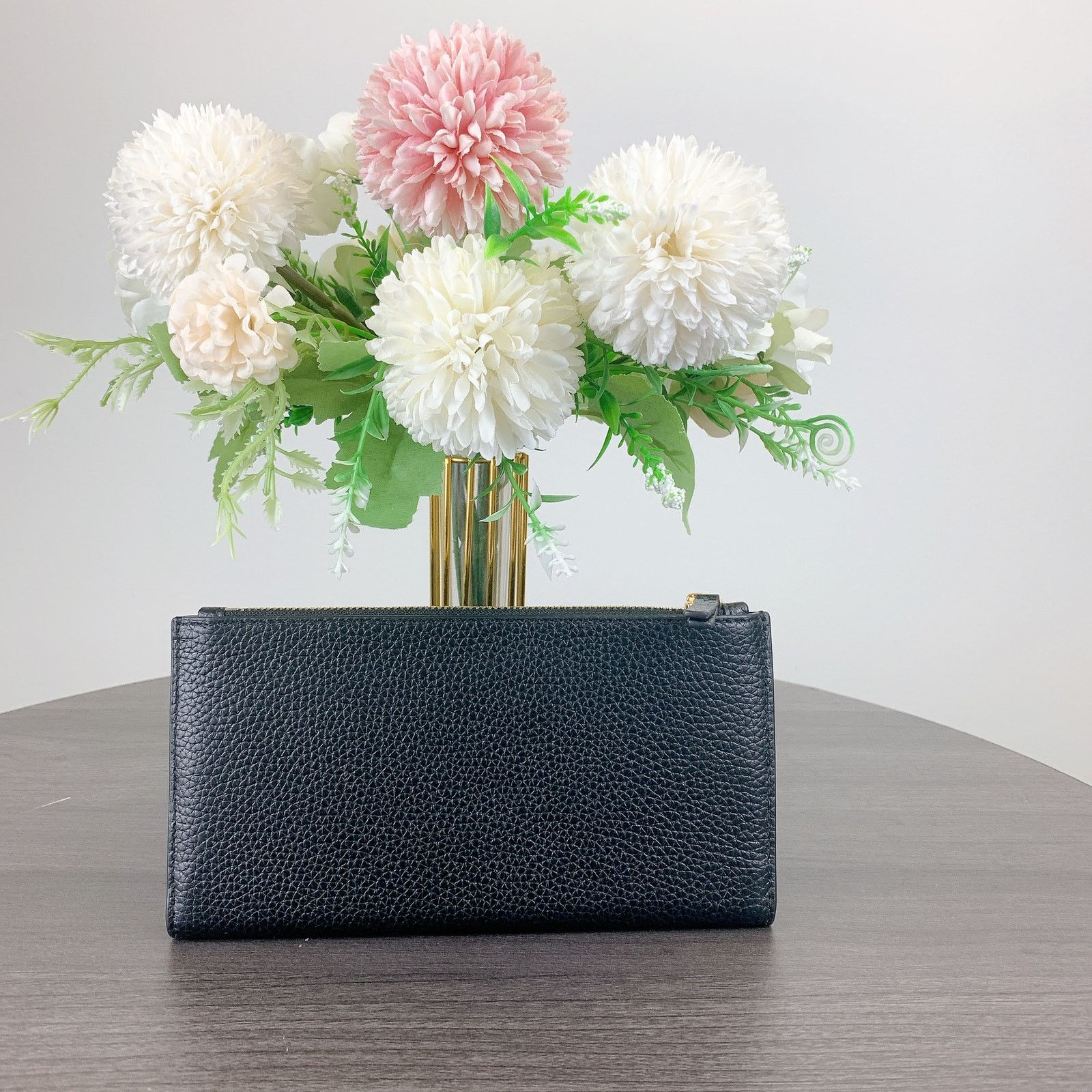 Tory Burch Tory Burch 139540 Blake Slim Wallet IN BLACK/DEVON SAND Size ONE SIZE - 2 Thumbnail