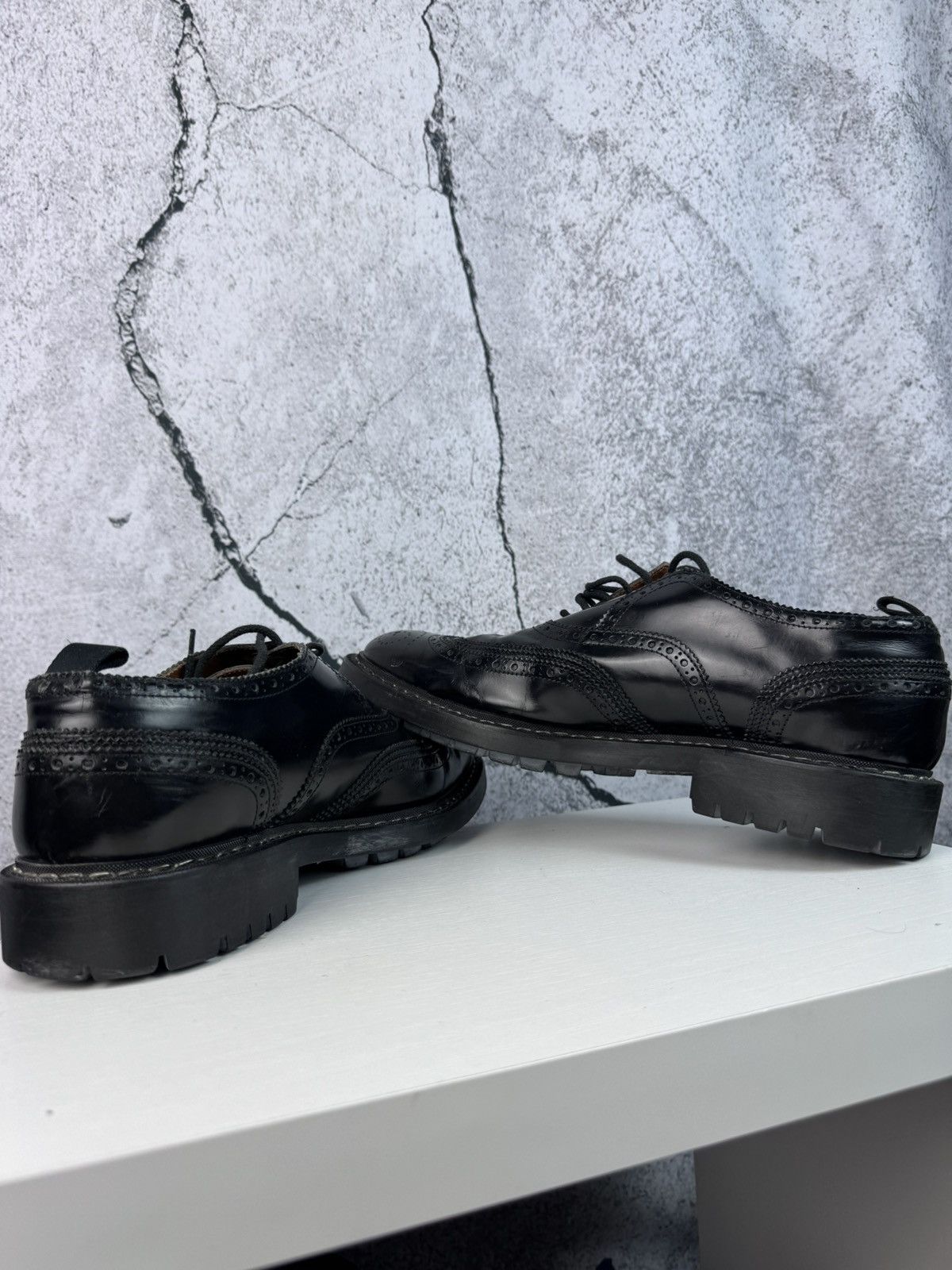 Givenchy RARE Givenchy Chunky Leather Derbies Shoes Size US 11 / EU 44 - 11 Thumbnail
