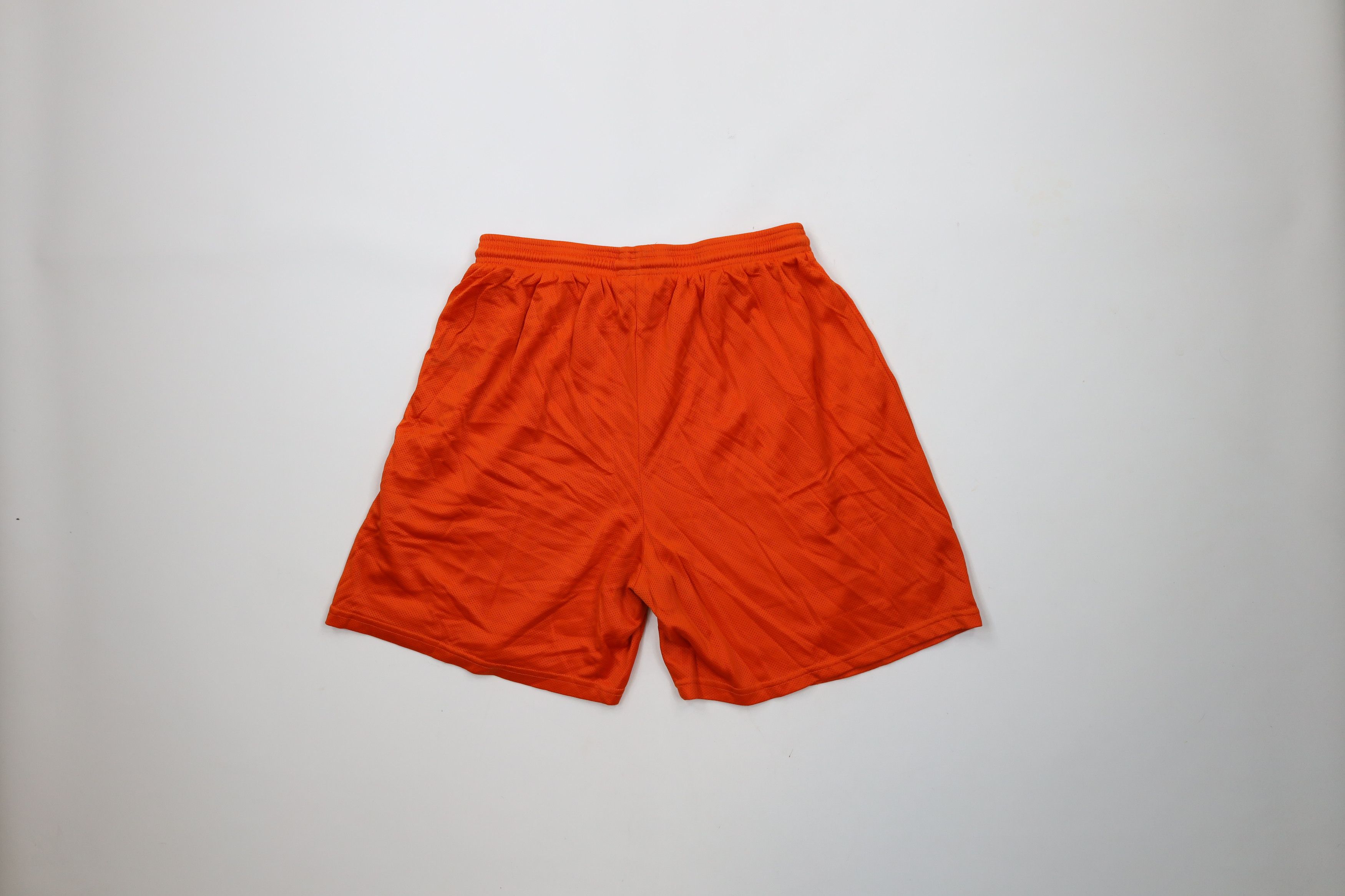 Russell Athletic × Vintage Vintage 90s Russell Athletic Above Knee Shorts Orange Nylon Size US 36 / EU 52 - 9 Thumbnail