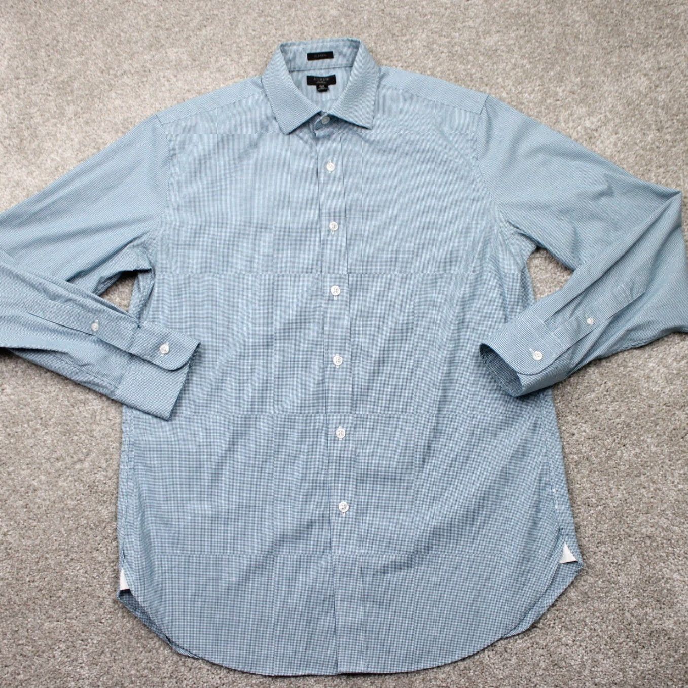 J.Crew J.CREW Ludlow Shirt Mens 15 1/2, 34 Blue/White Classic Fit Cotton Stretch L/S Shirt Size US L / EU 52-54 / 3 - 2 Thumbnail