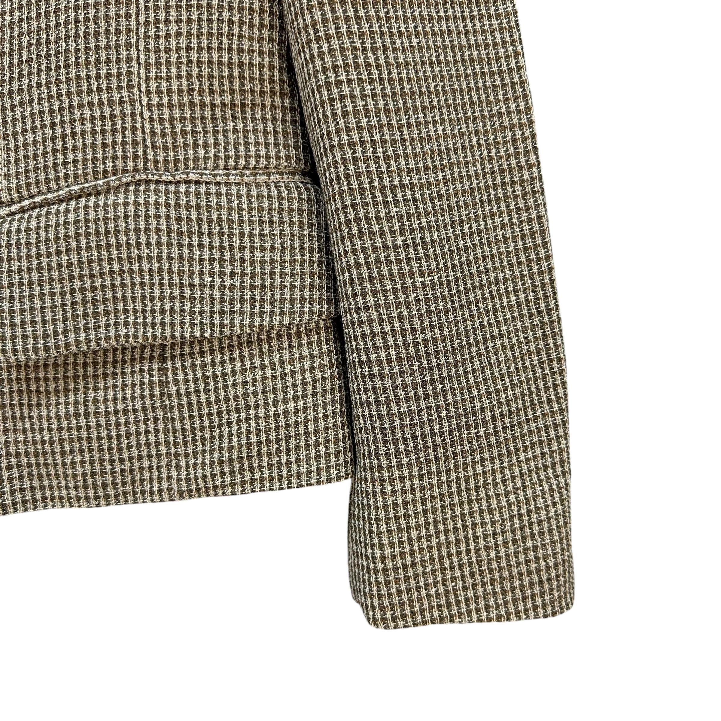 Celine CELINE Classic Tweed Wool Blend Blazer Jacket #A50-1174 Size M / US 6-8 / IT 42-44 - 6 Thumbnail