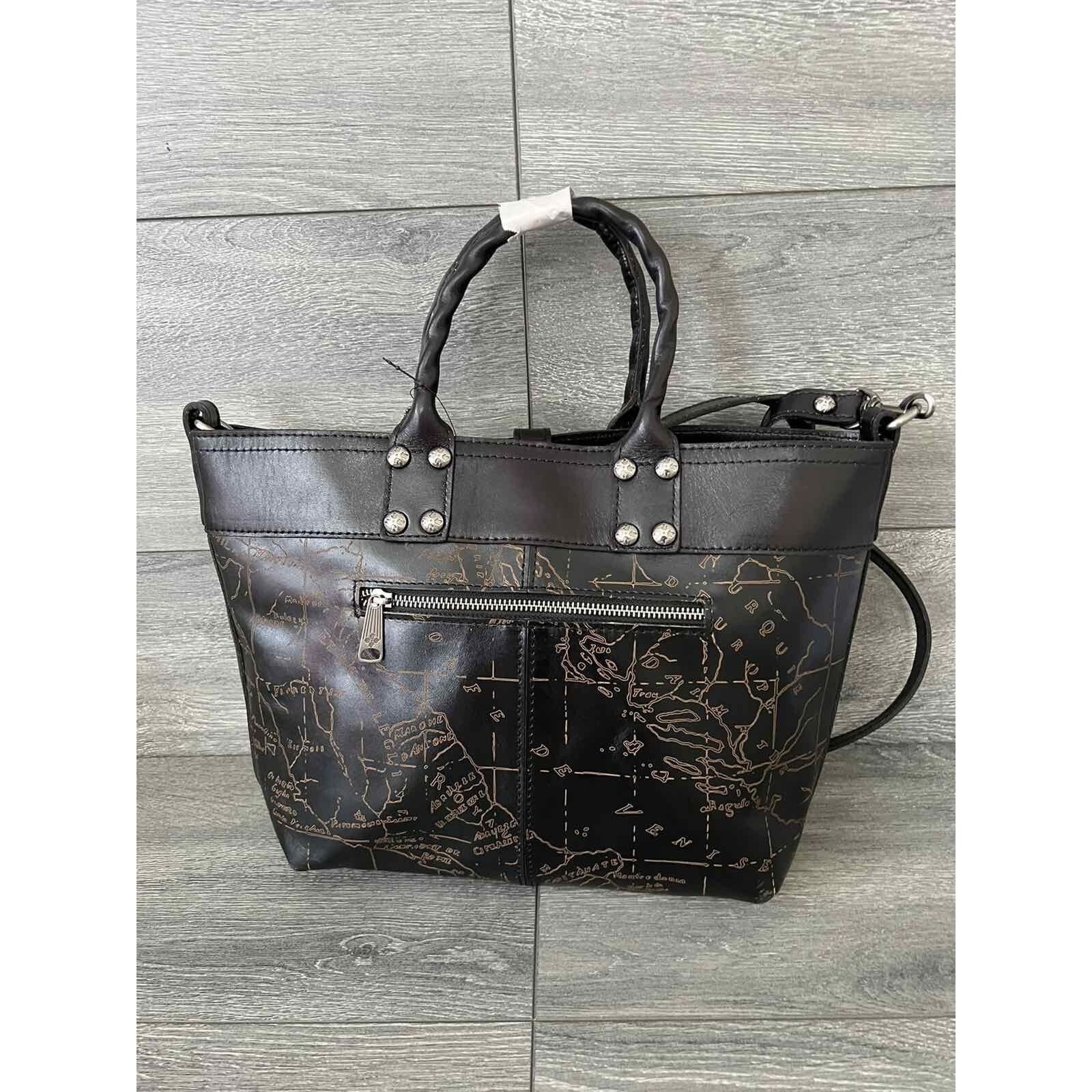 Patricia Nash Patricia Nash Crossbody Tote Black Laser Map Bag A396721 Size ONE SIZE - 3 Thumbnail