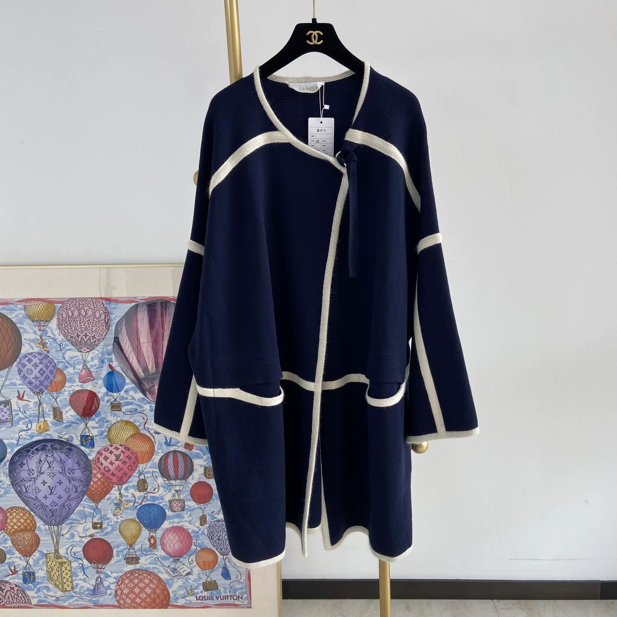Chloe Chloe Women's Blue Cardigan XS Size XS / US 0-2 / IT 36-38 - 1 Thumbnail