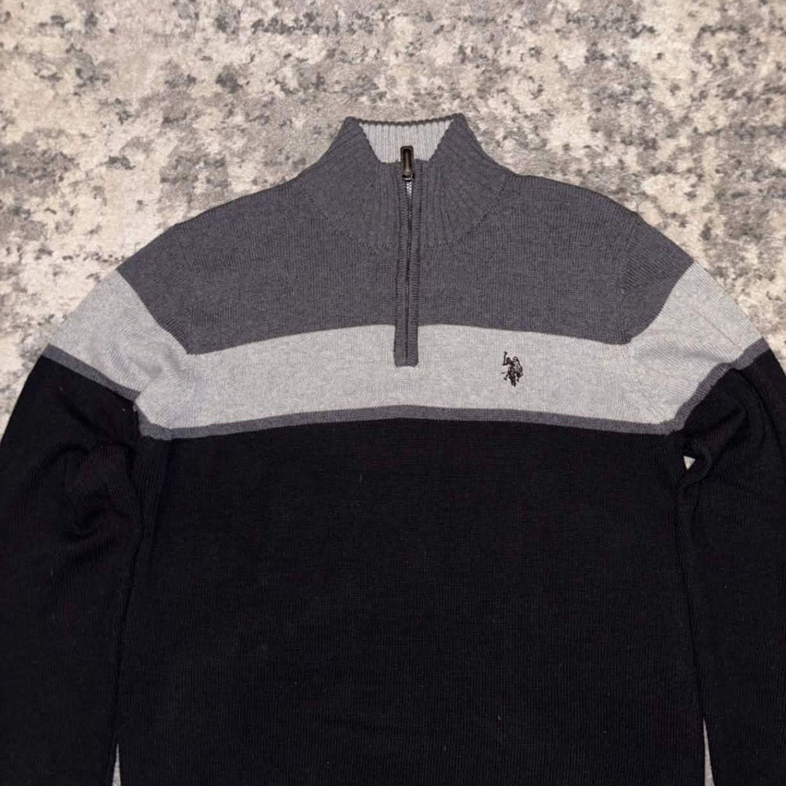 U.S. Polo Assn. U.S. Polo Assn. Knit Quarter Zip Jacket Size US M / EU 48-50 / 2 - 2 Thumbnail