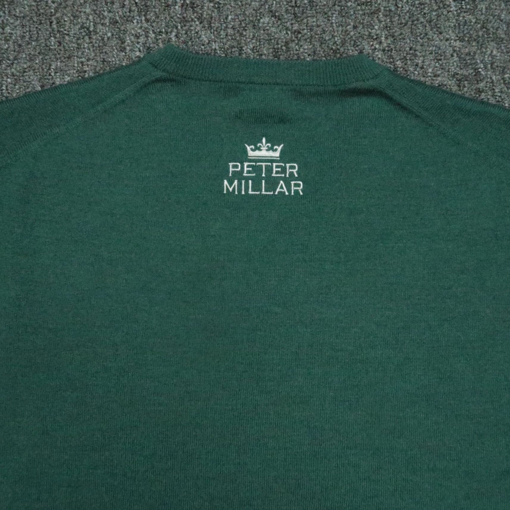 Peter Millar VINTAGE? (No) Peter Millar Sweater Men XL Green Merino Wool V Neck Tour Jumper XL Shirt? Size US XL / EU 56 / 4 - 5 Thumbnail