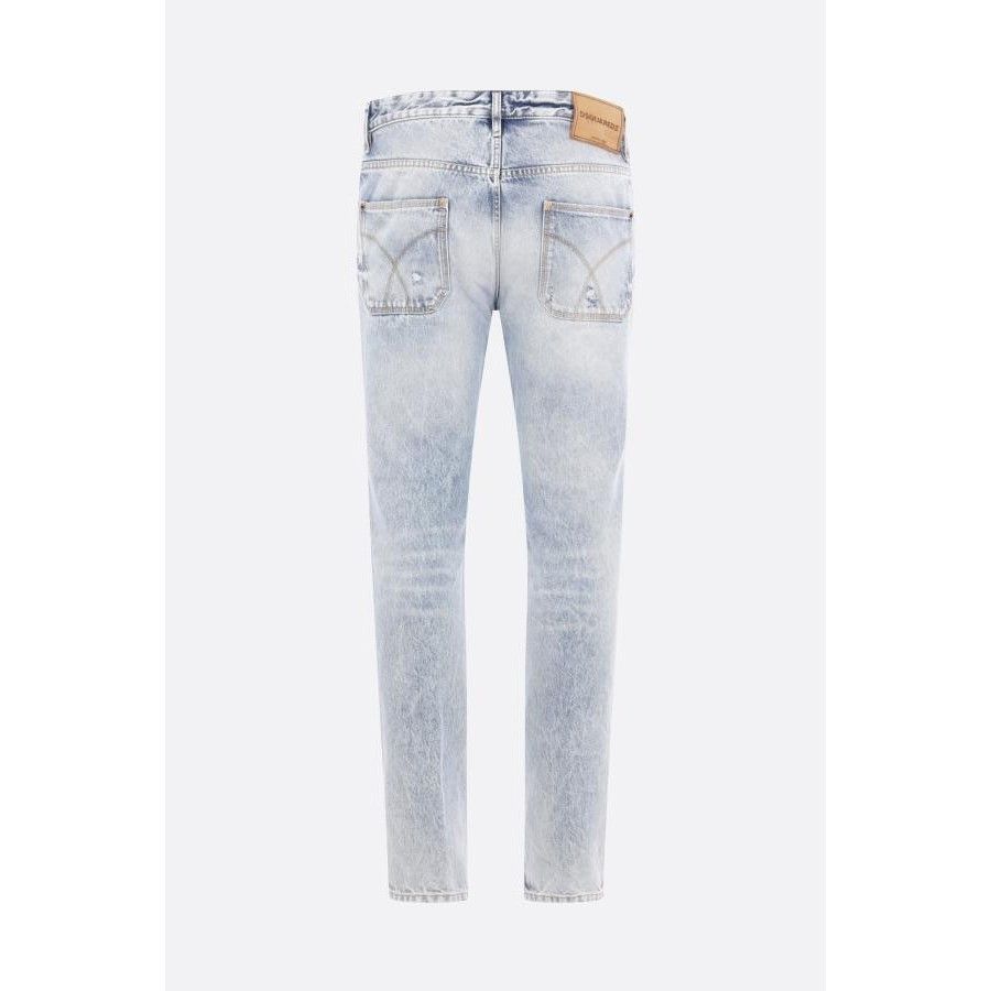 Dsquared2 DSQUARED2 Light Diagonale Wash Teddy Blue Distressed Denim J Size US 38 / EU 54 - 2 Thumbnail