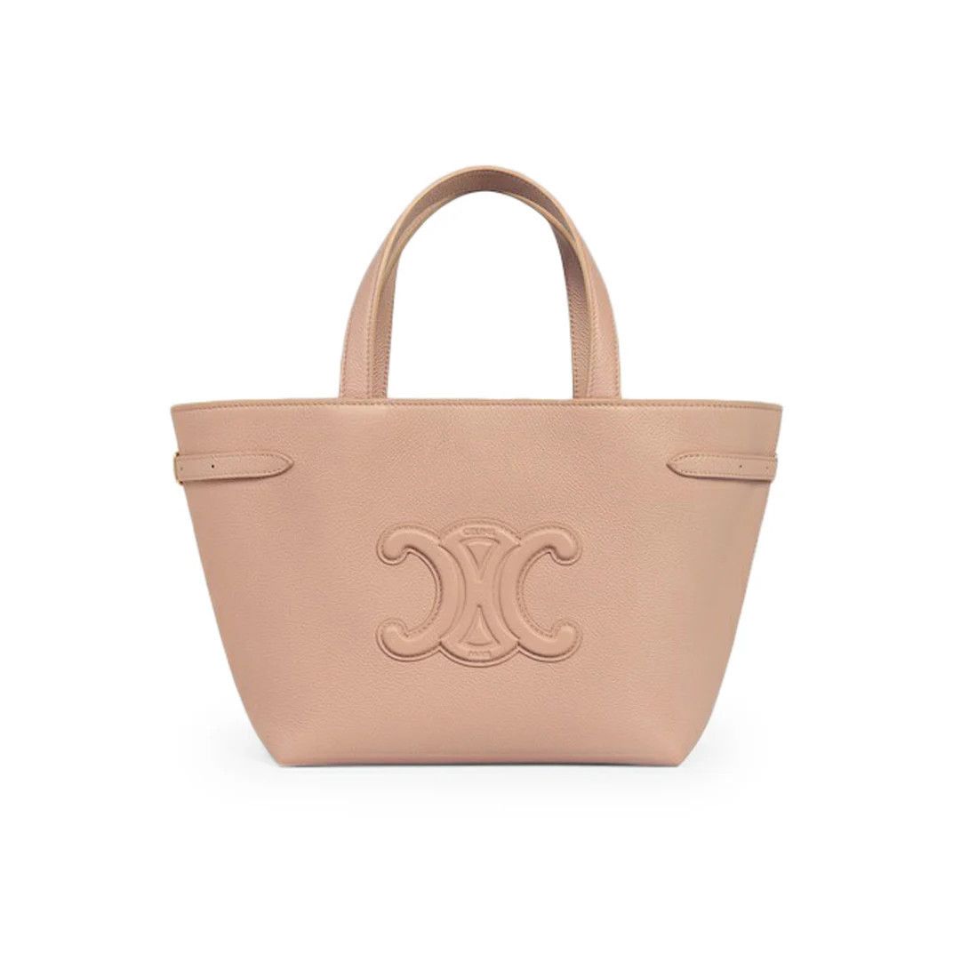 Celine CELINE Cabas Mini Soft Peach Leather Tote Bag New & Authenti Size ONE SIZE - 1 Thumbnail