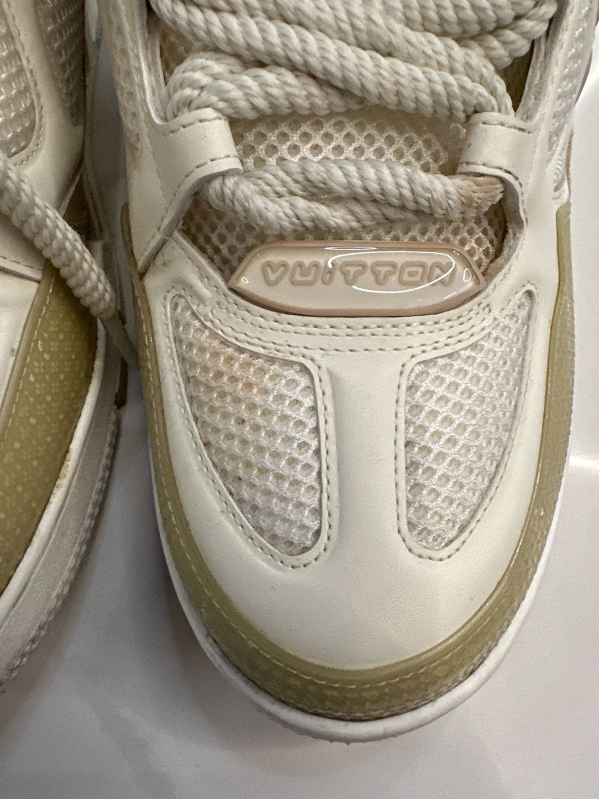 Louis Vuitton Louis Vuitton Skate Sneaker Beige Size US 13 / EU 46 - 4 Thumbnail