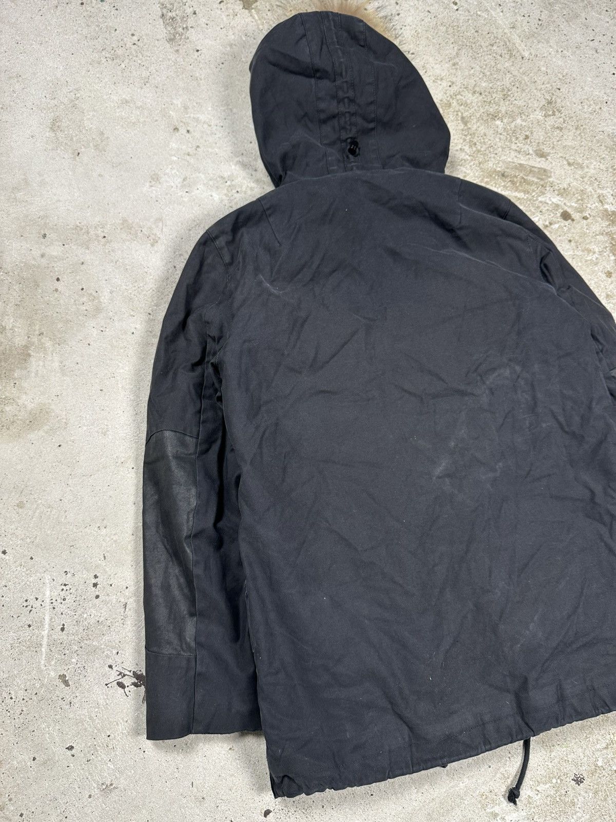Sandro Sandro Paris Black Faux Fur Lined Parka Jacket Size M / US 6-8 / IT 42-44 - 18 Thumbnail
