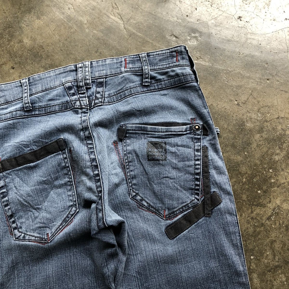 Marithe + Francois Girbaud × Vintage Marithe Francois Girbaud Flare Jeans 🍒 Size US 33 - 11 Thumbnail