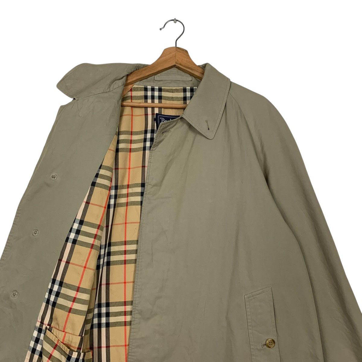 Burberry Vintage Burberrys Nova Check Overcoat Size US L / EU 52-54 / 3 - 11 Thumbnail