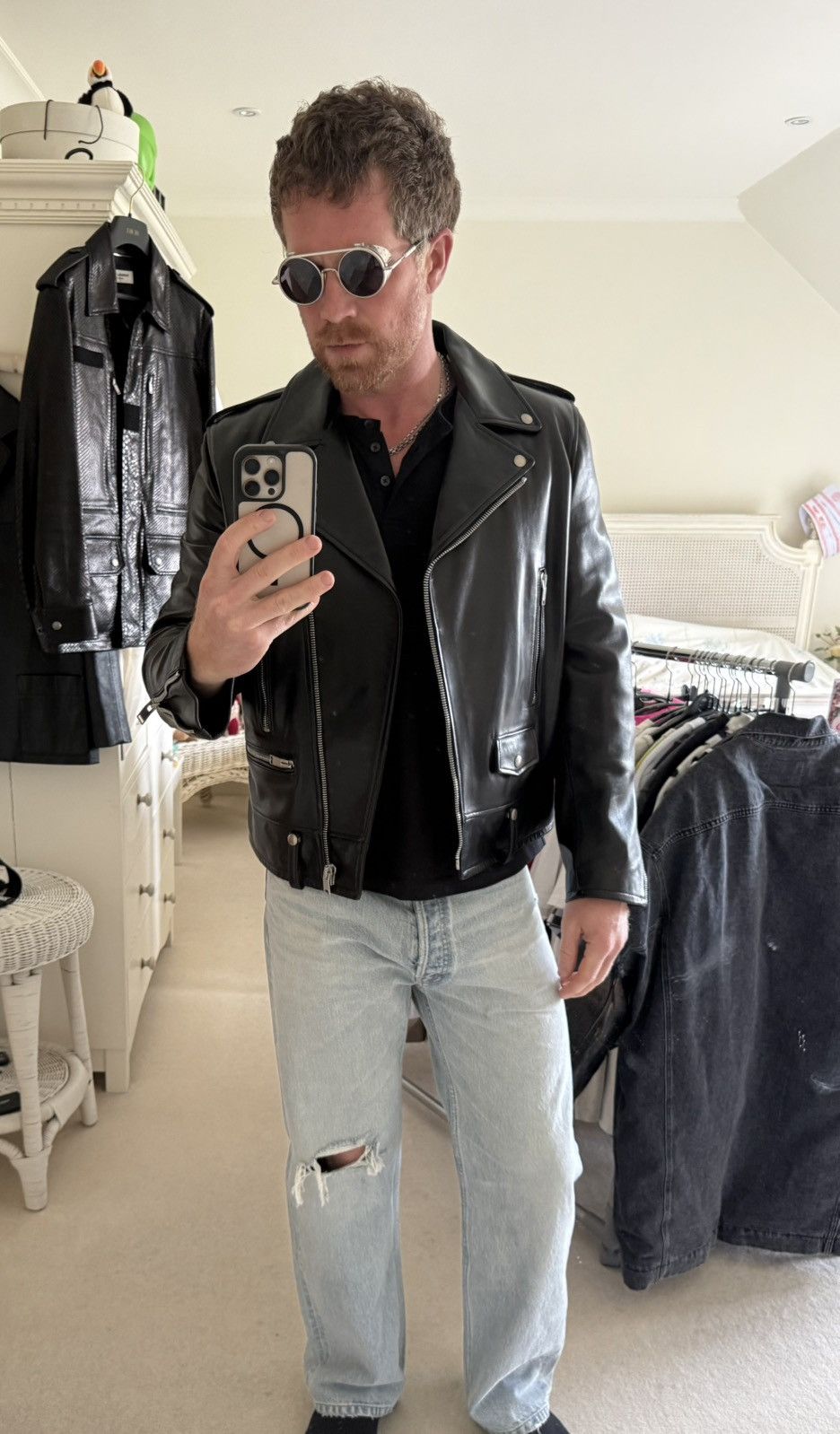 Saint Laurent Paris FW13 Holy Grail Saint Laurent L01 biker leather jacket 54 XL Size US L / EU 52-54 / 3 - 2 Thumbnail